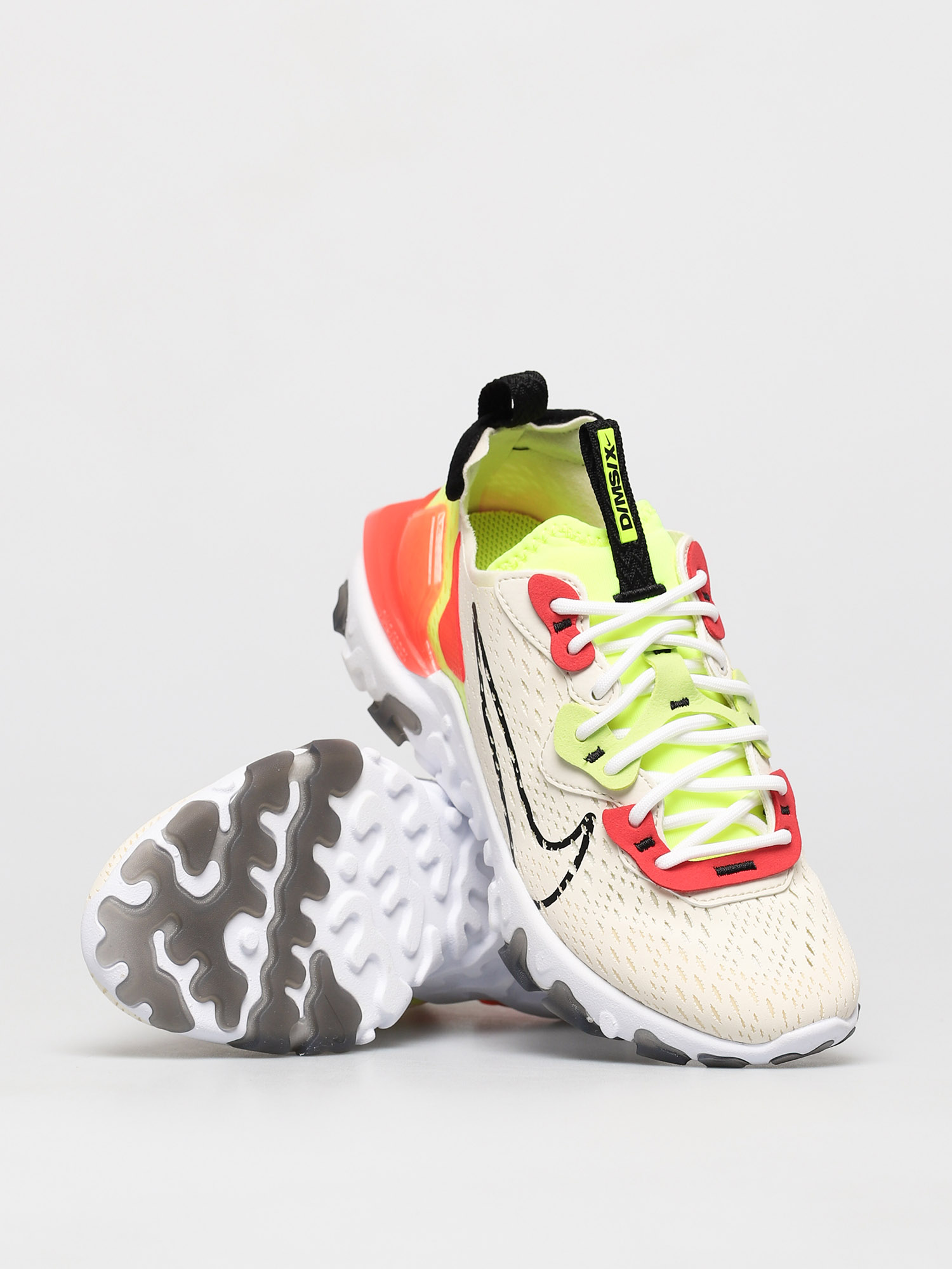 Buty Nike React Vision Wmn (pale ivory/black volt laser crimson)