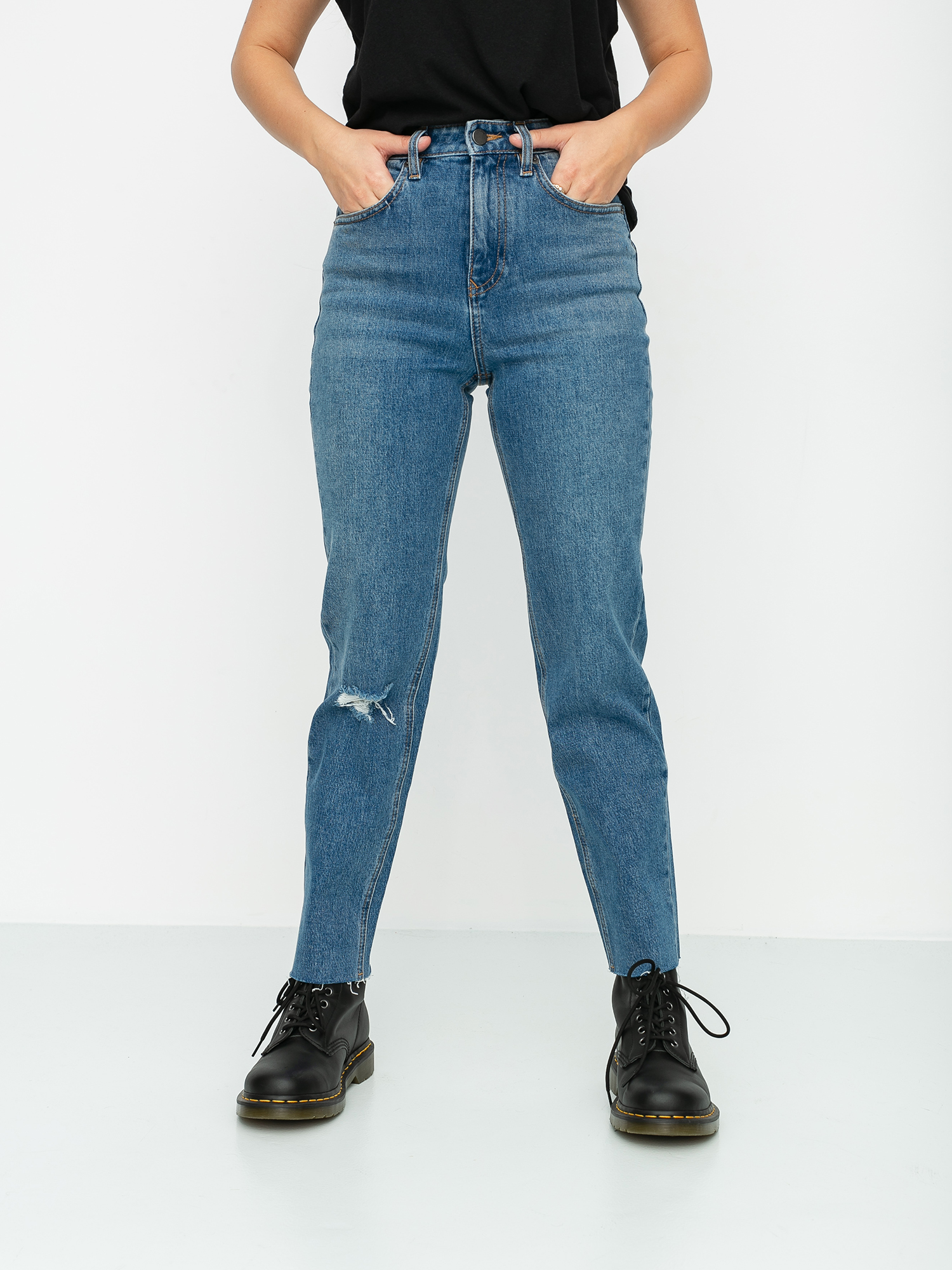 Spodnie Volcom Stoned Straight Wmn (standard issue blue)