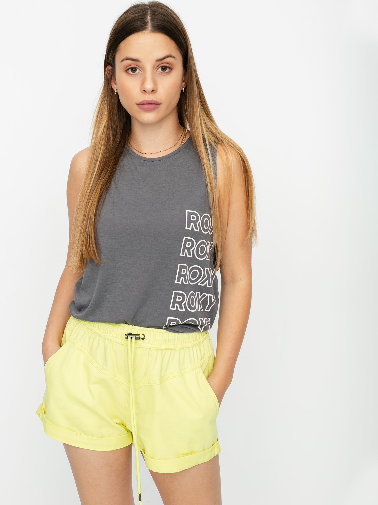 T-shirt Roxy Chinese Wispers Tank Wmn (smoked pearl)