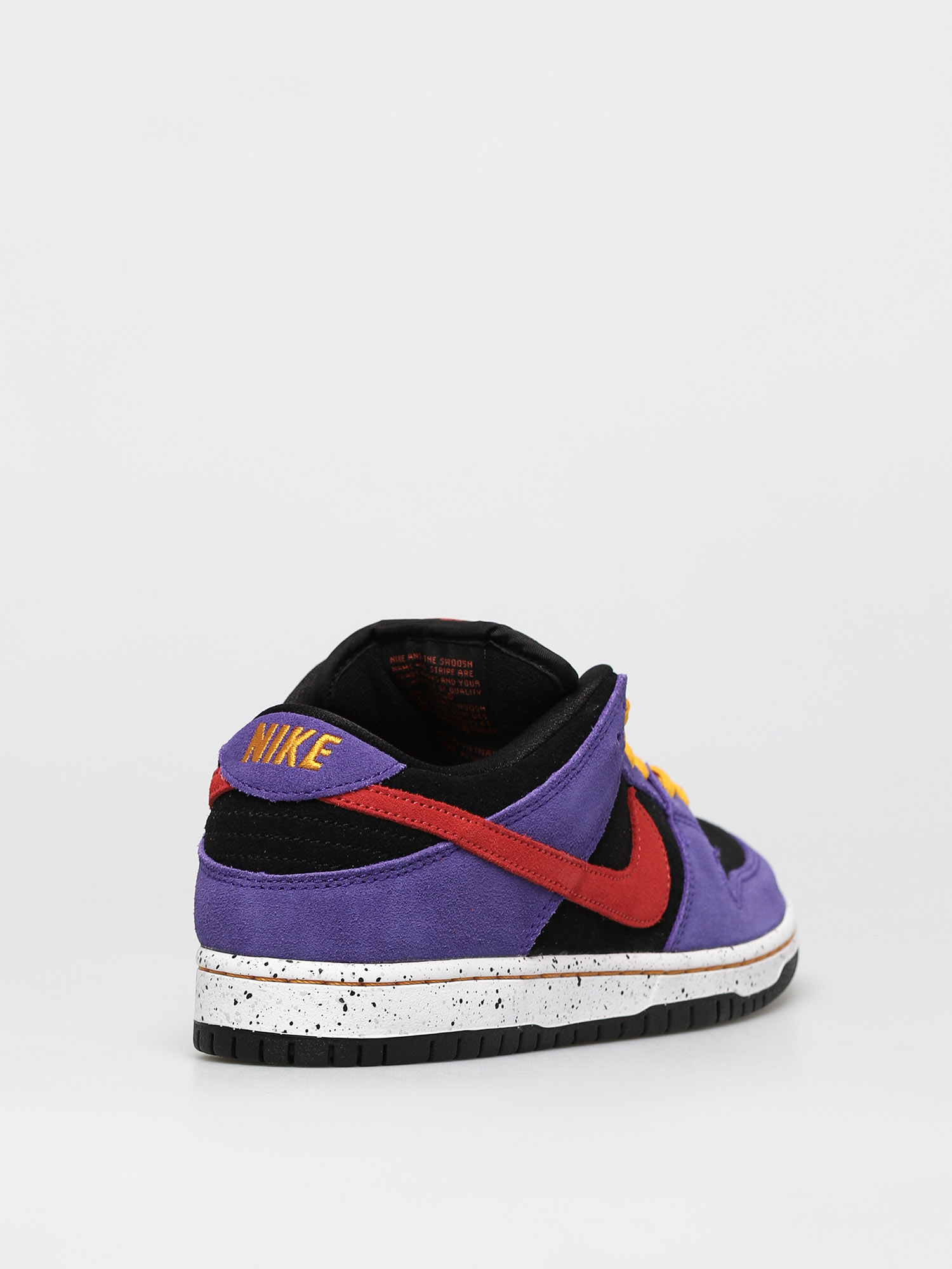 nike sb dunk low pro black sunburst varsity purple taxi
