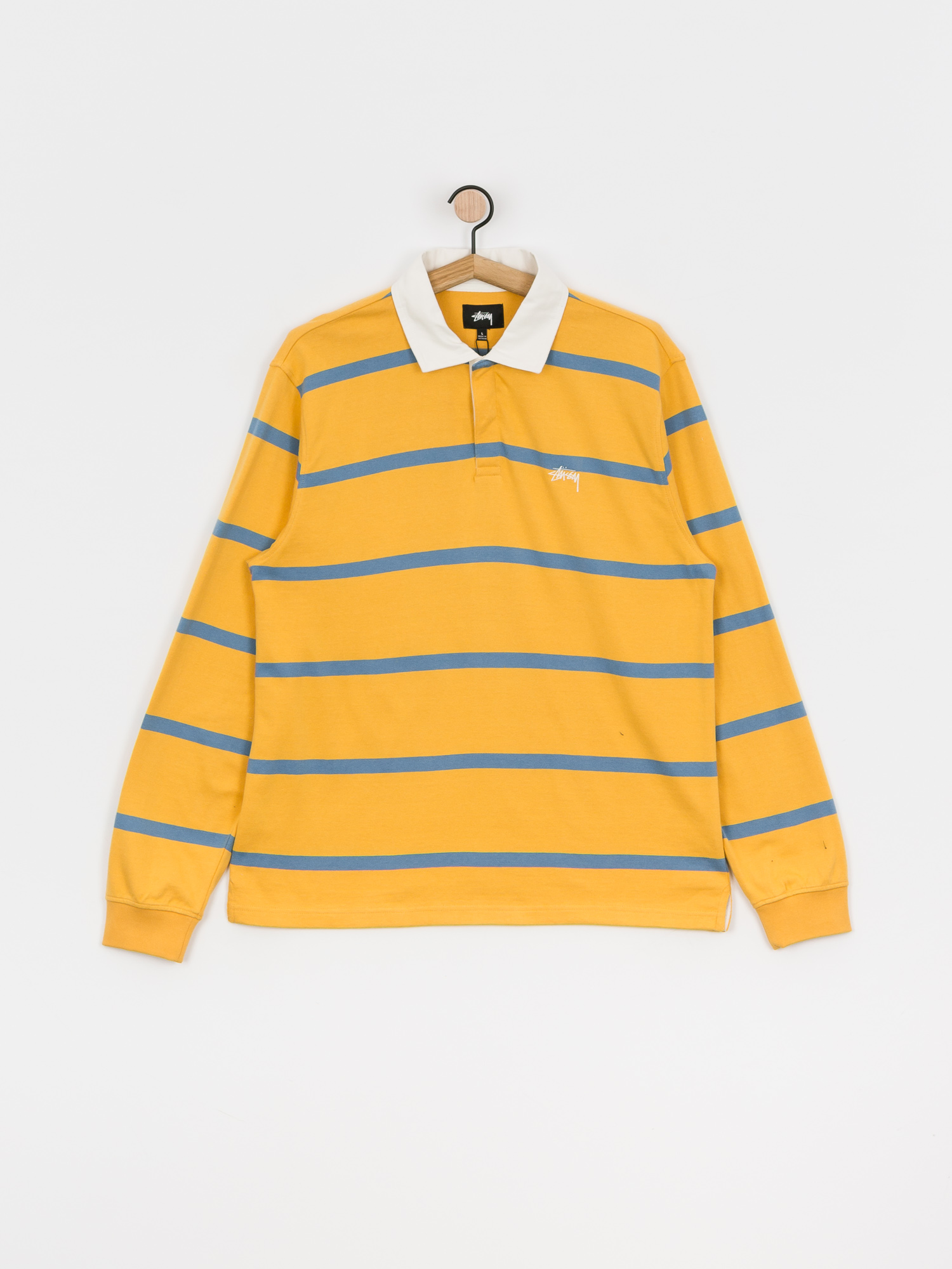 Longsleeve Stussy Hill Stripe Rugby (gold)