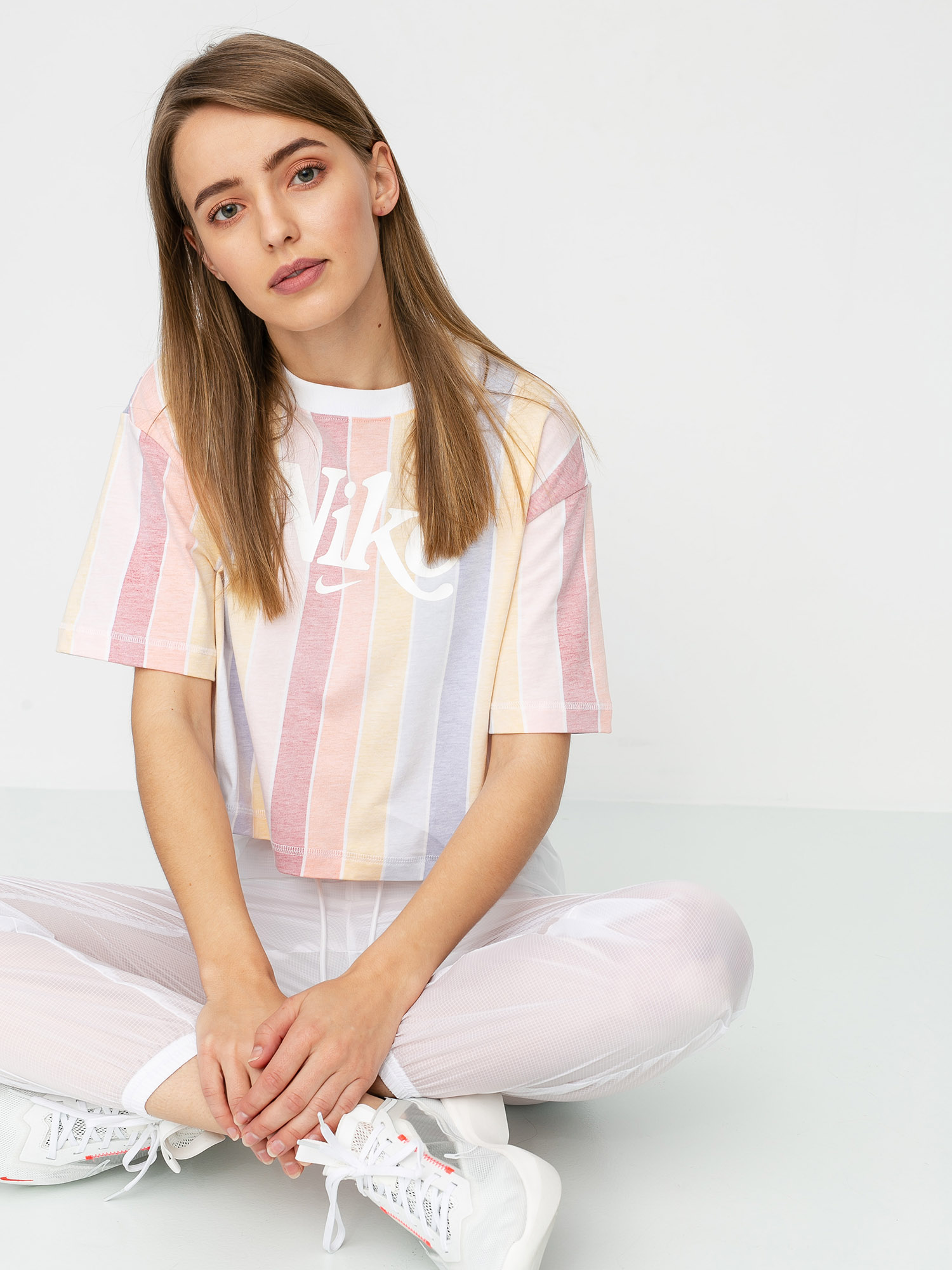 T-shirt Nike Sportswear Stripe Wmn (white)