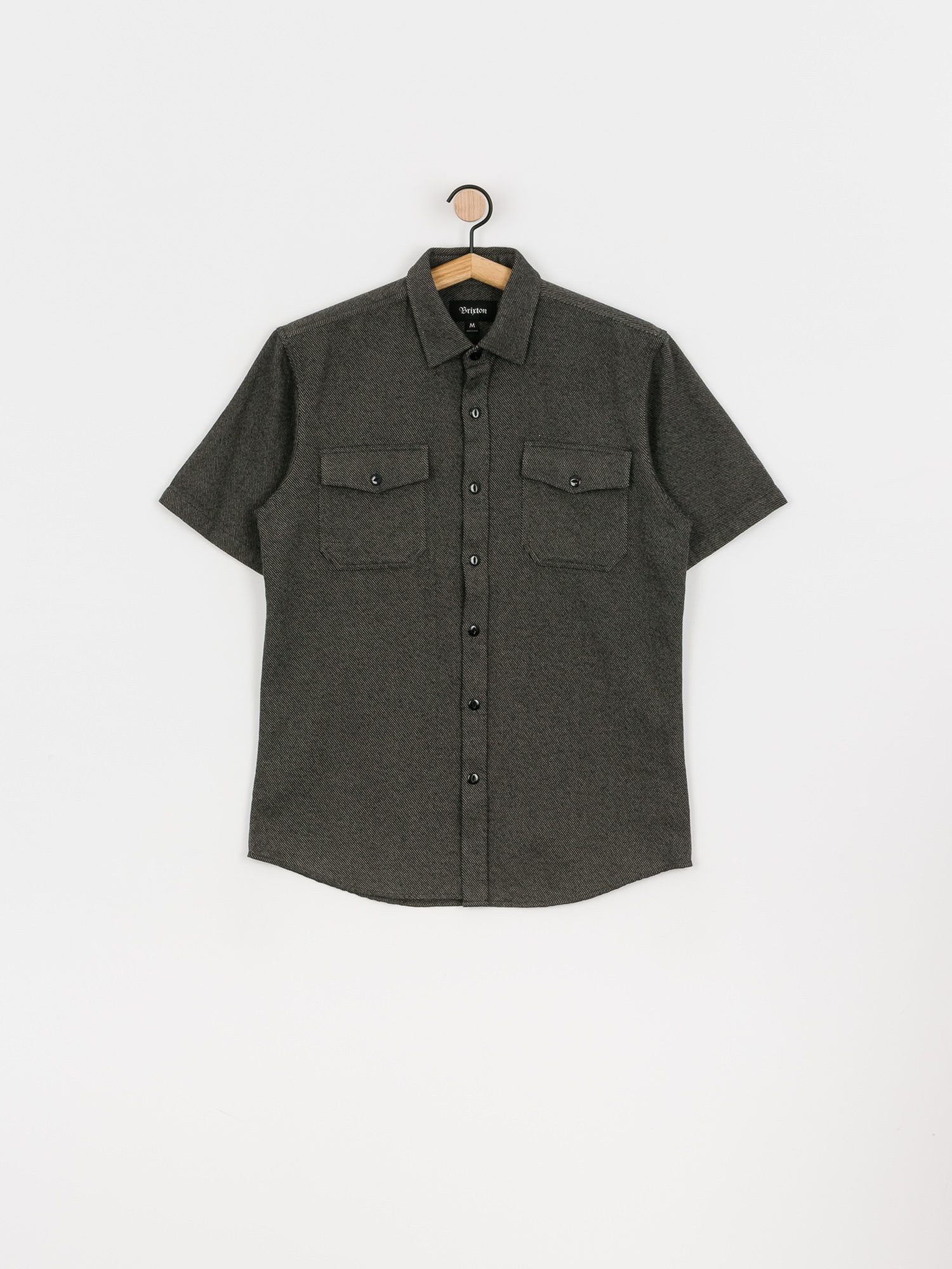 Koszula Brixton Script (charcoal grey)