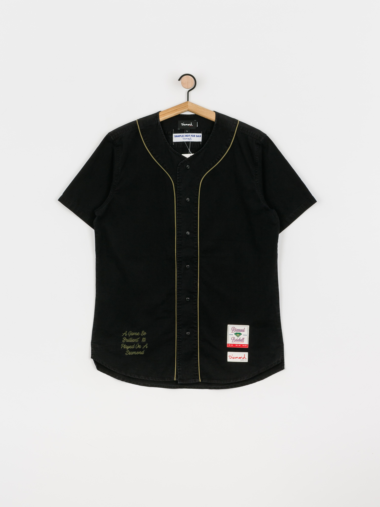 Koszula Diamond Supply Co. Woven Cadet Jersey (black)