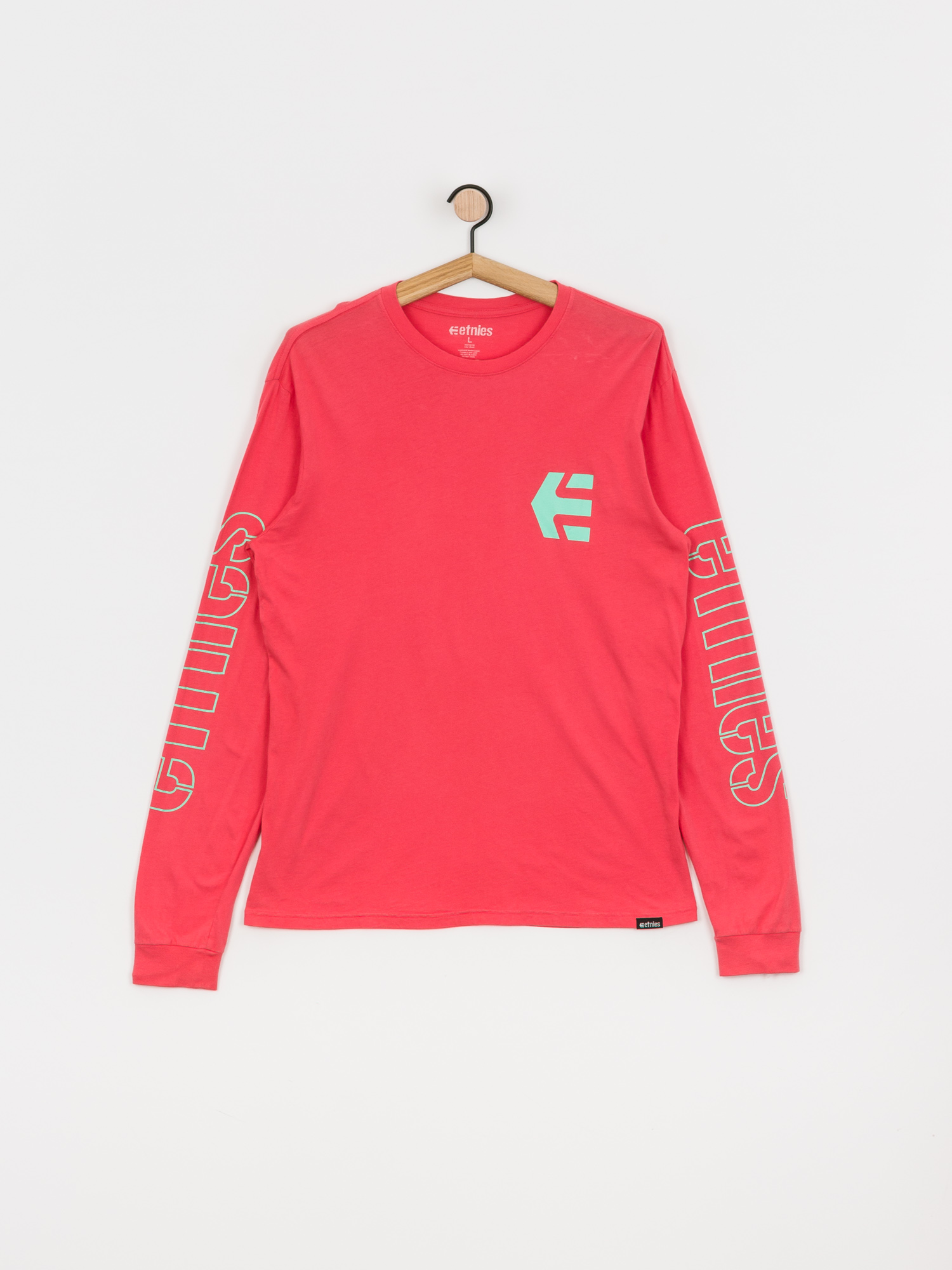 Longsleeve Etnies Stencil (coral)