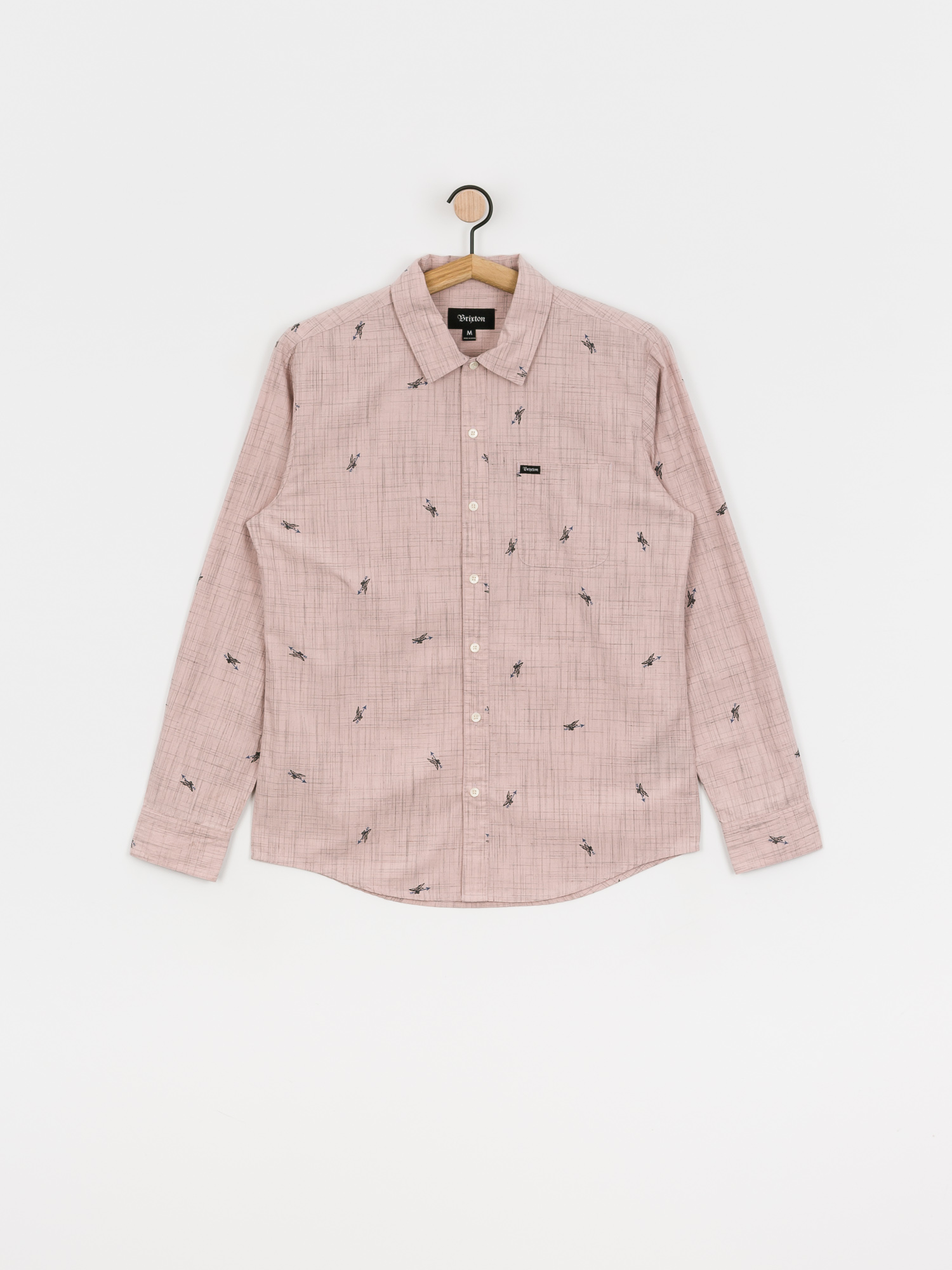 Koszula Brixton Charter Print Ls (dusty pink)