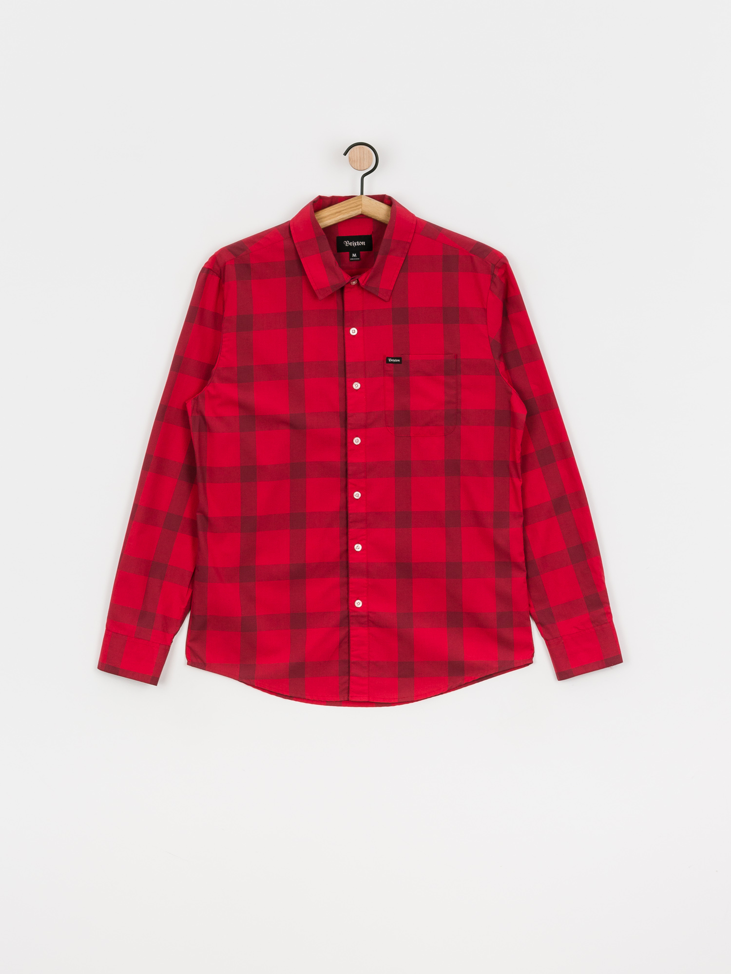 Koszula Brixton Charter Plaid Ls Wvn (oxblood/scarlet)