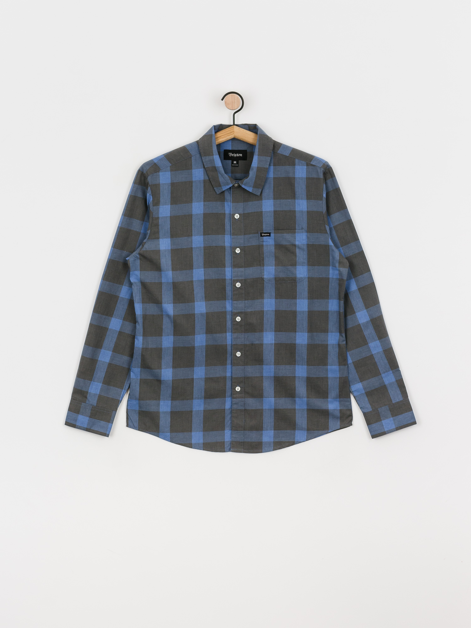 Koszula Brixton Charter Plaid Ls Wvn (charcoal/blue)