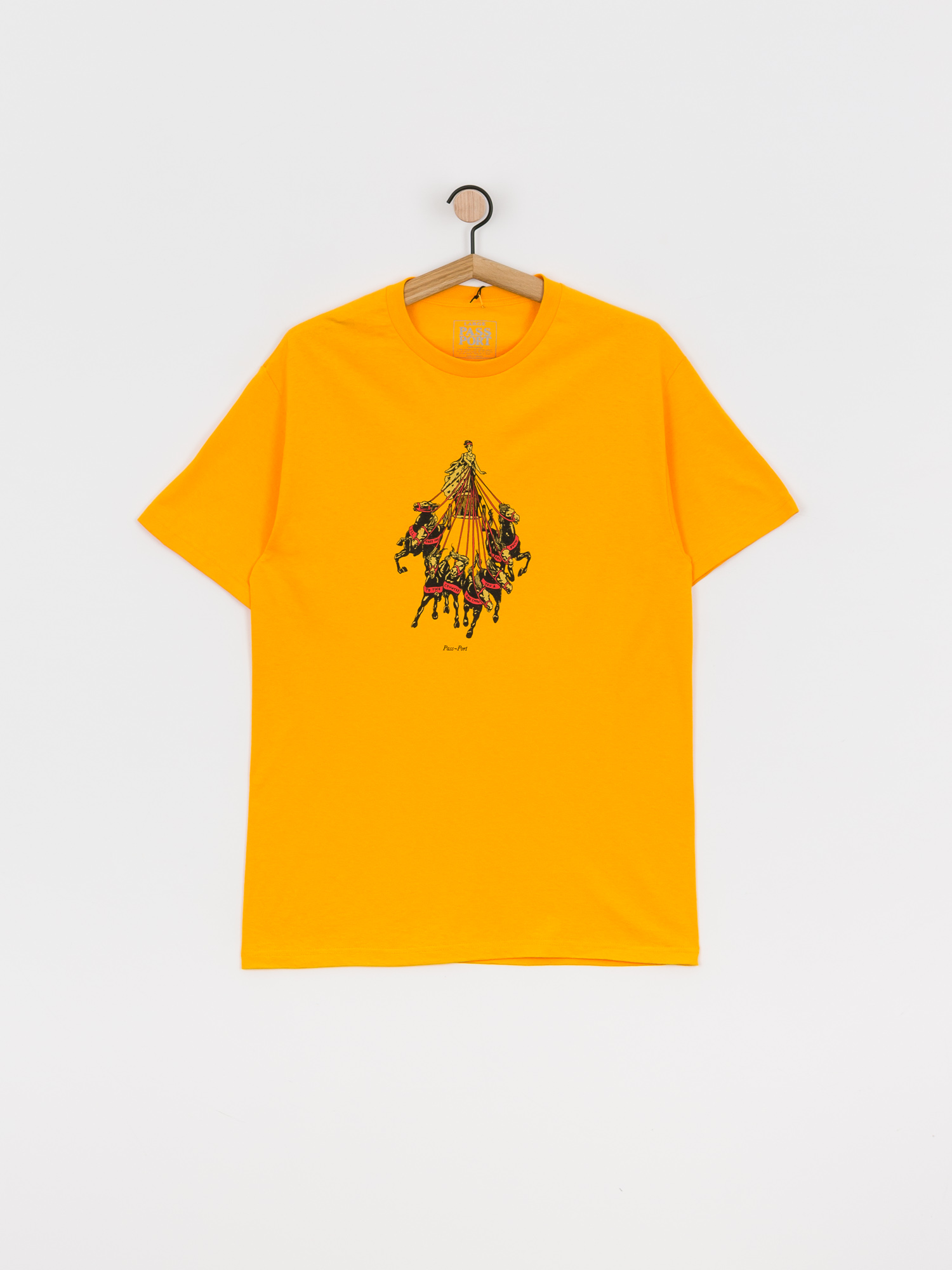 T-shirt Pass Port State Horses (gold)