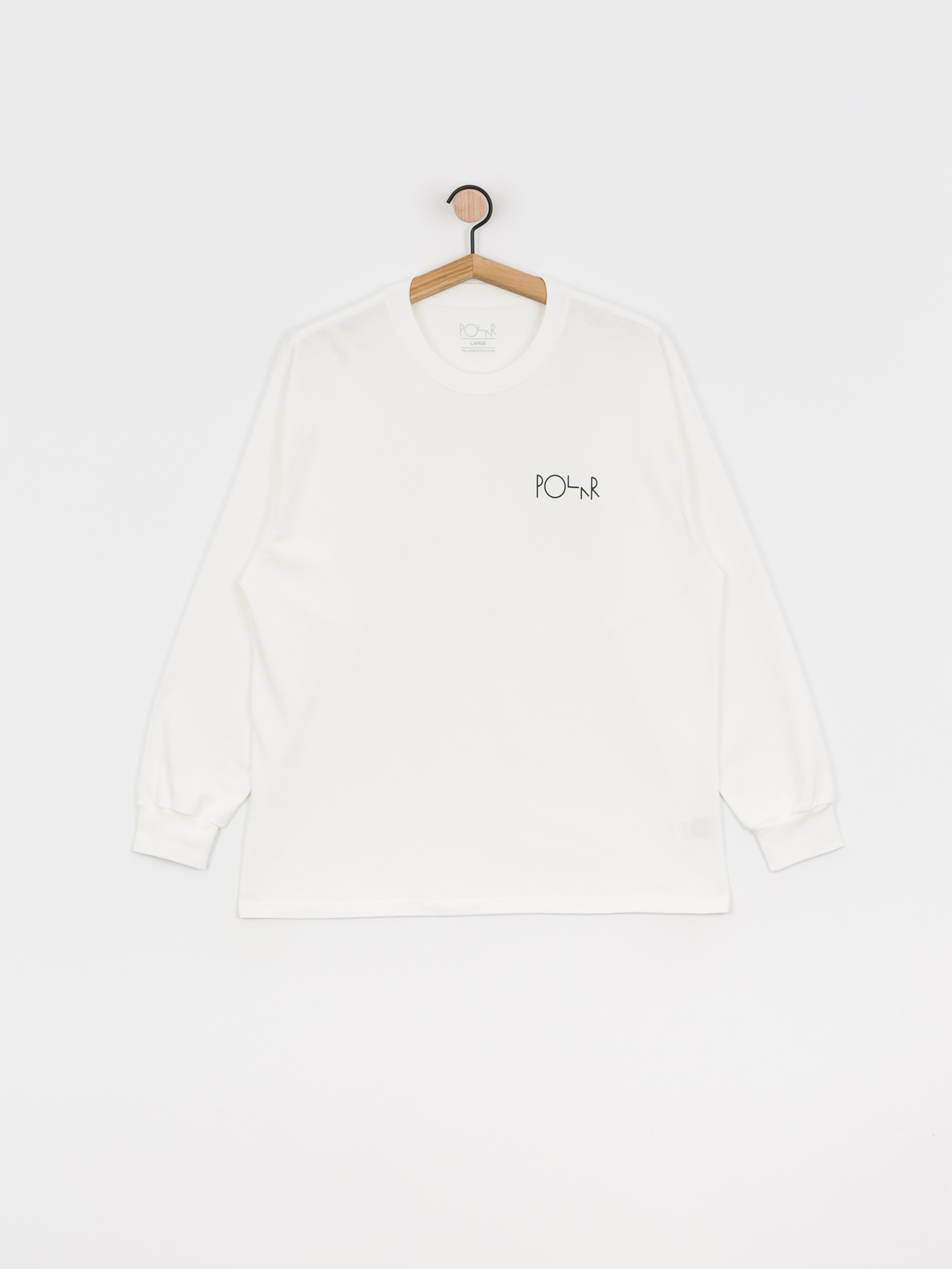 Longsleeve Polar Skate Memory Palace Fill Logo (white)