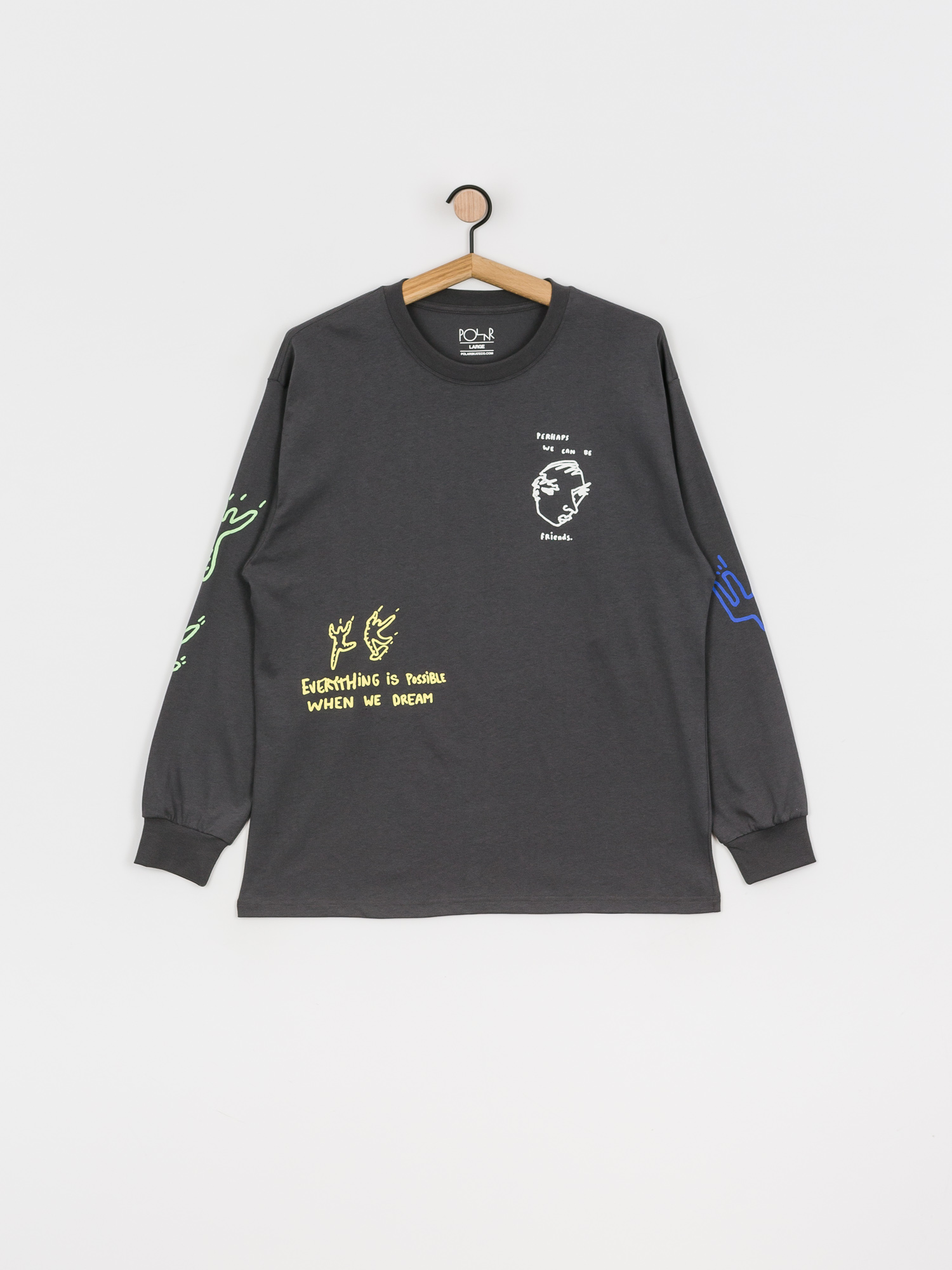 Longsleeve Polar Skate Notebook (graphite)