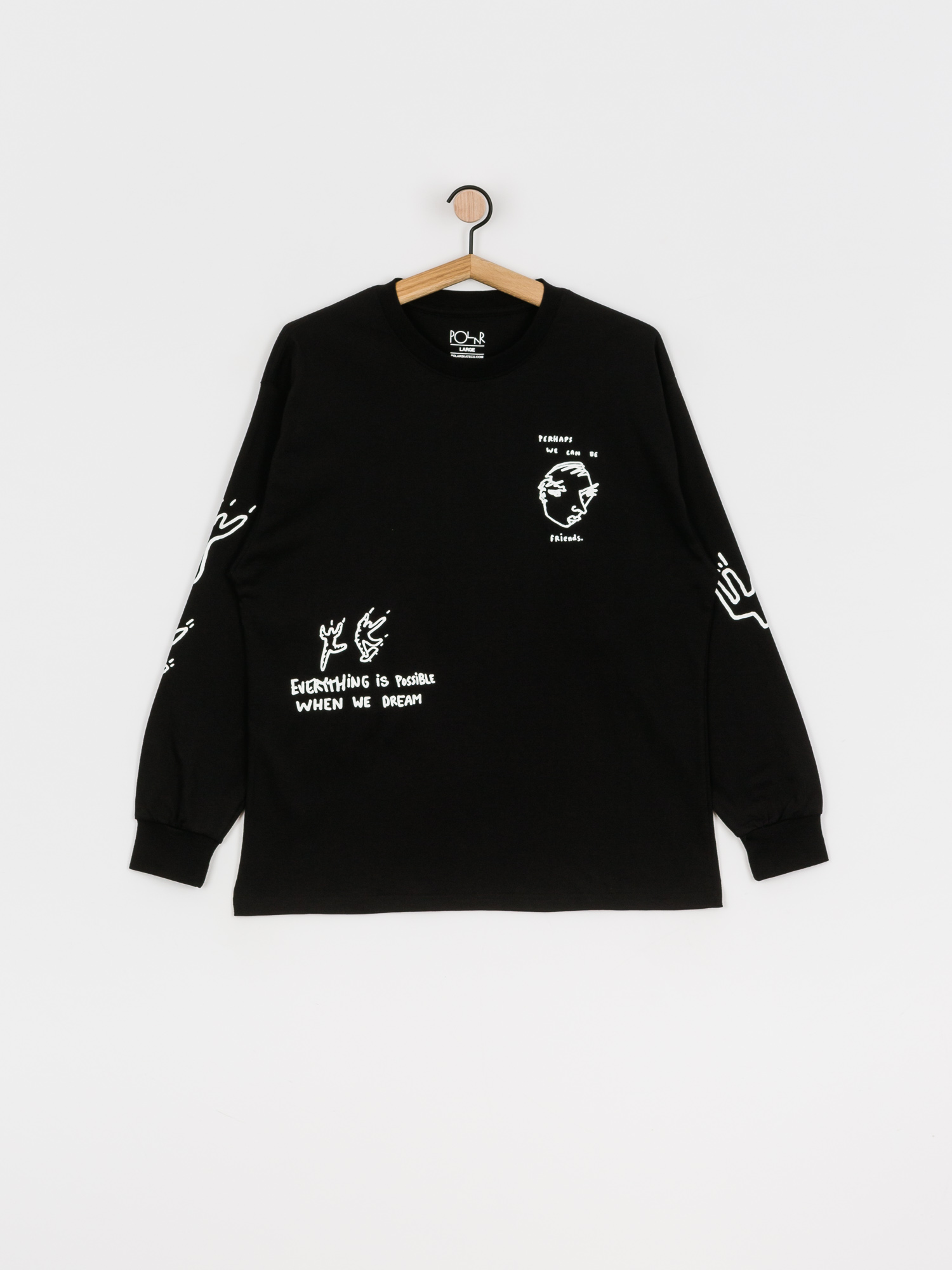 Longsleeve Polar Skate Notebook (black)