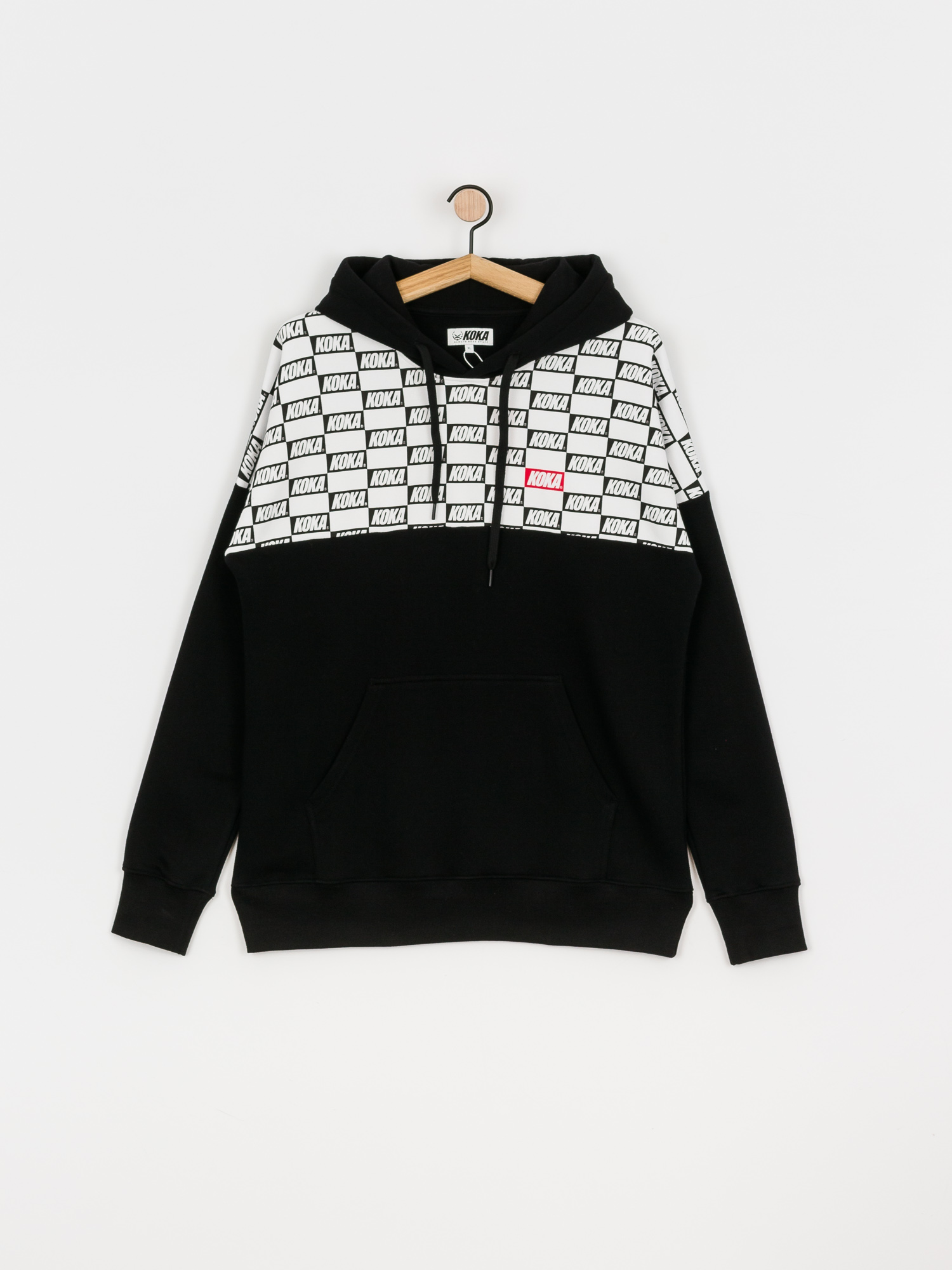 Bluza z kapturem Koka Checkmate HD (black)