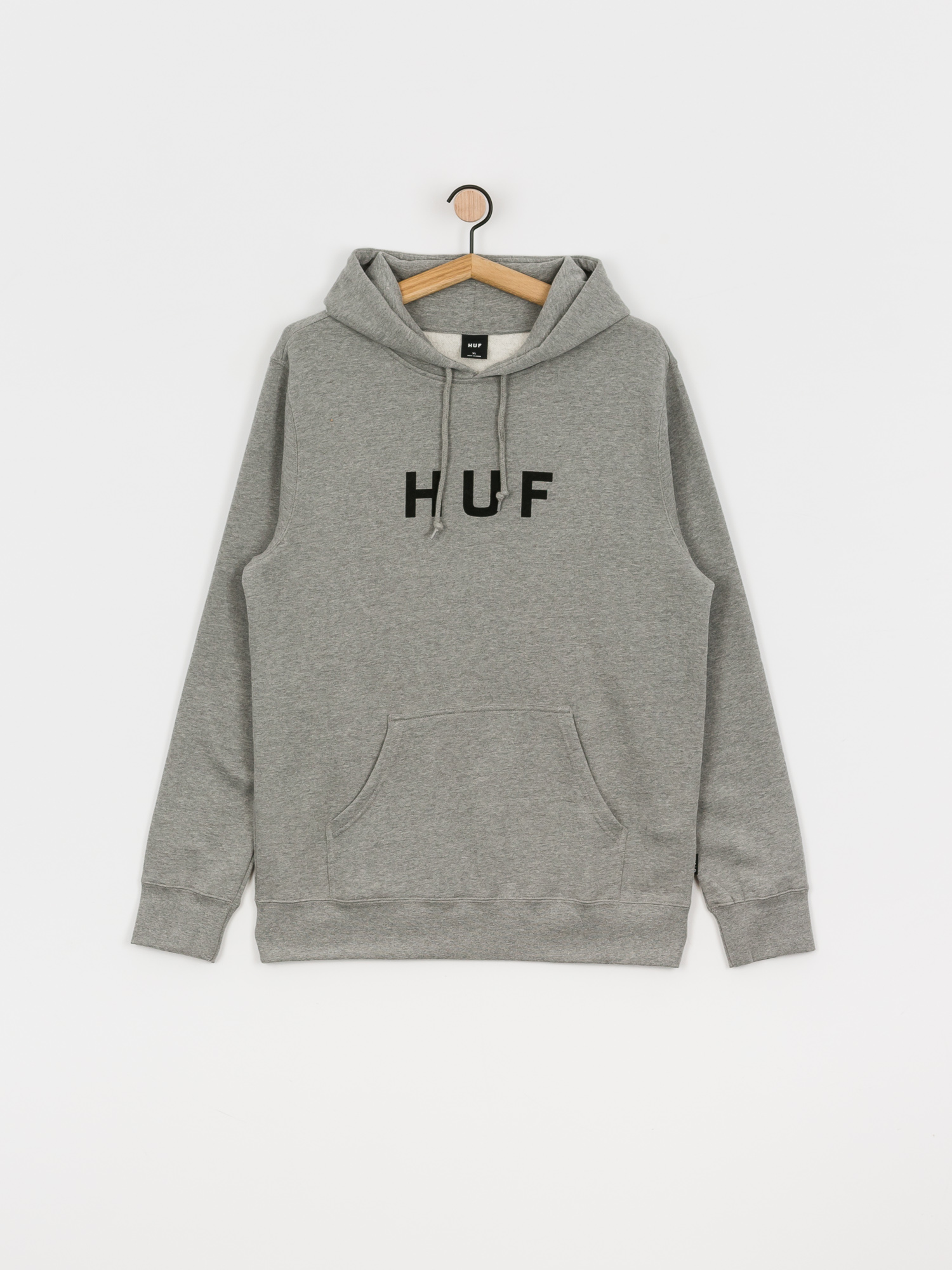 Bluza z kapturem HUF Essentials OG Logo HD (grey heather)
