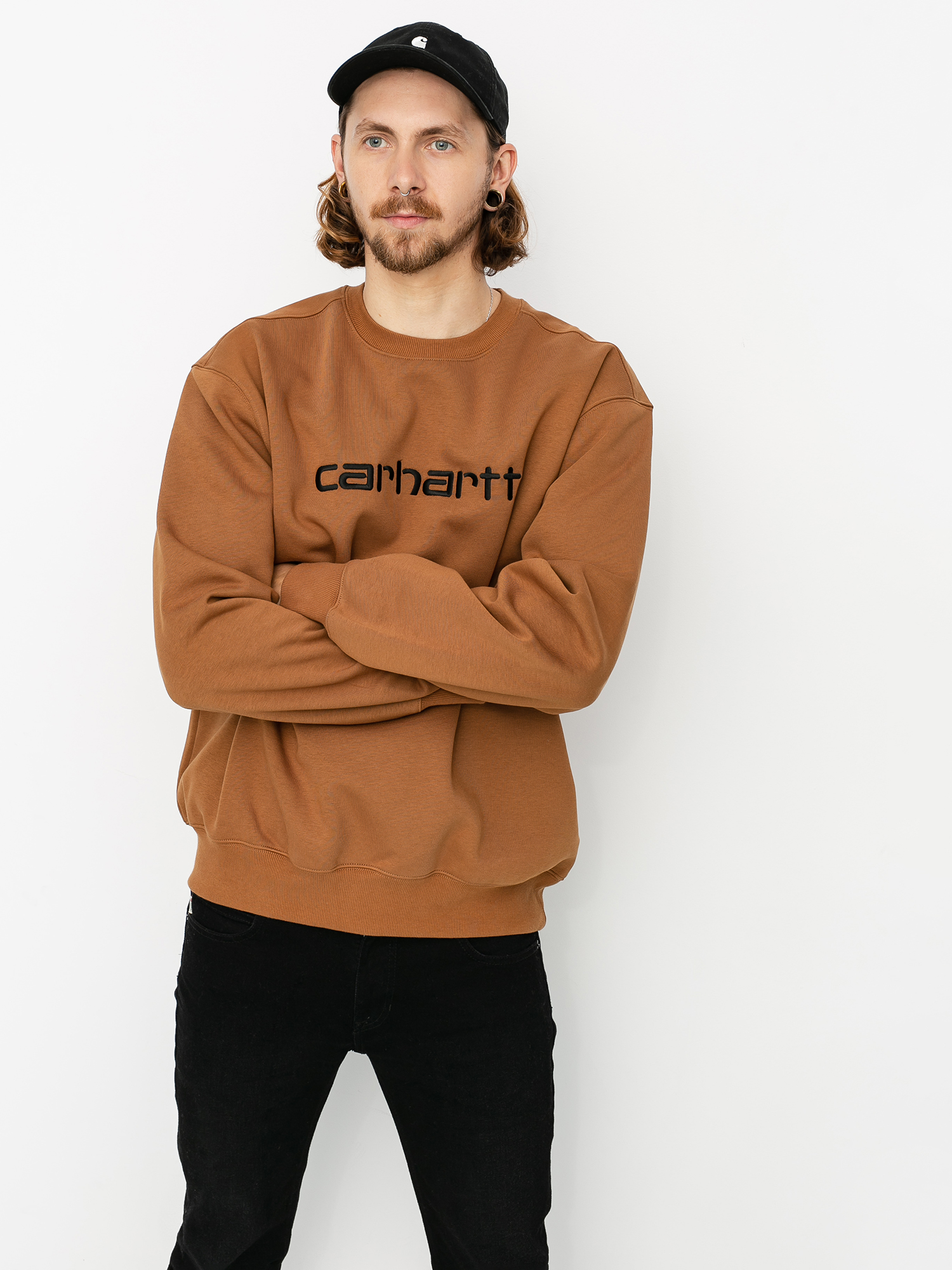 Bluza Carhartt WIP Carhartt (hamilton brown/black)