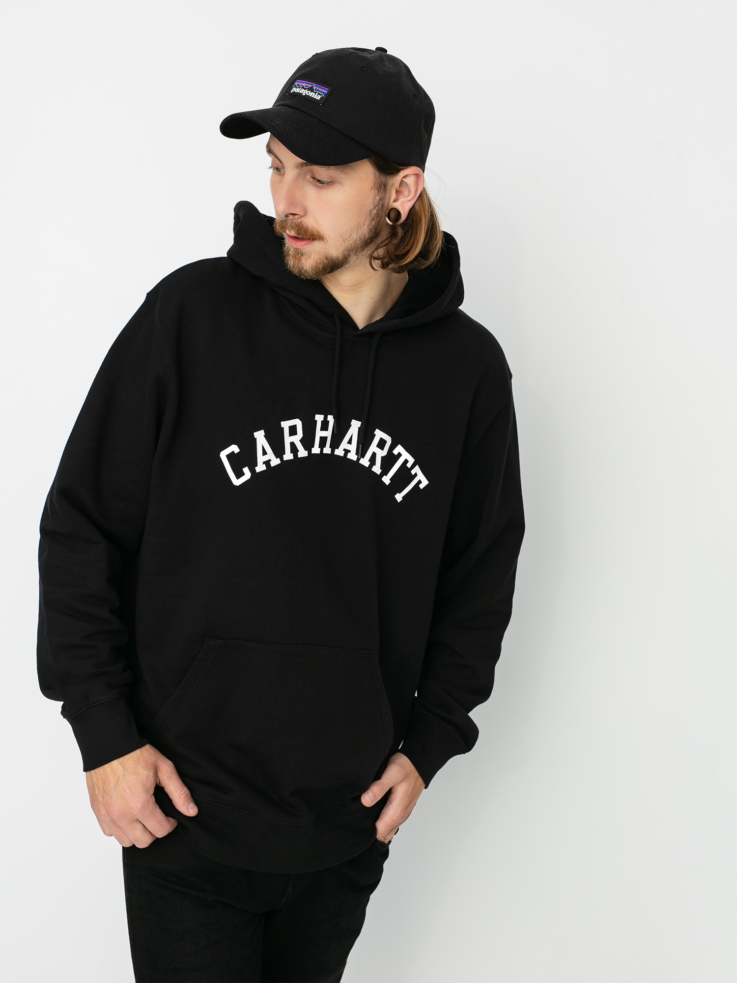 Bluza z kapturem Carhartt WIP University HD (black/white)