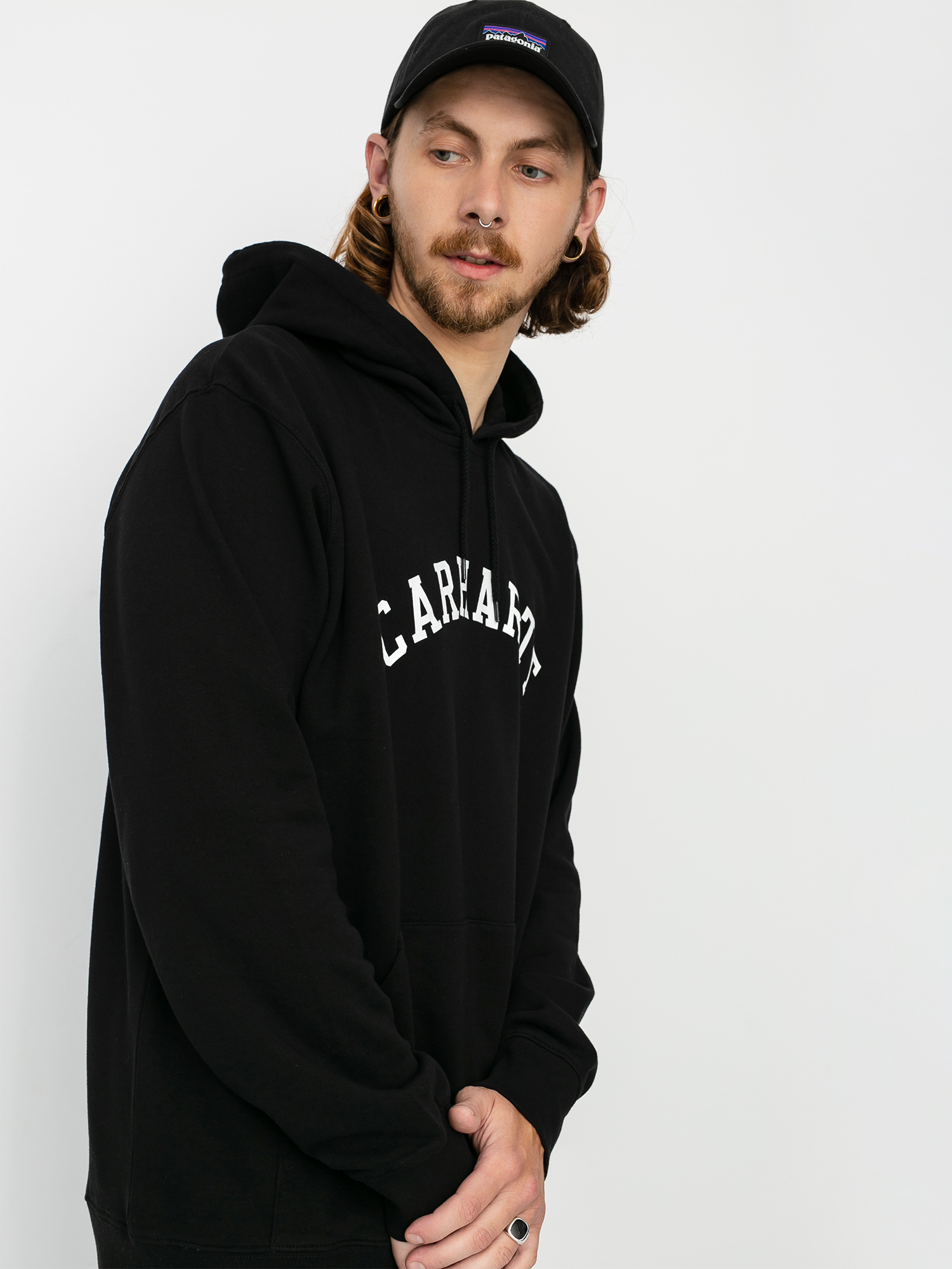 Bluza z kapturem Carhartt WIP University HD (black/white)