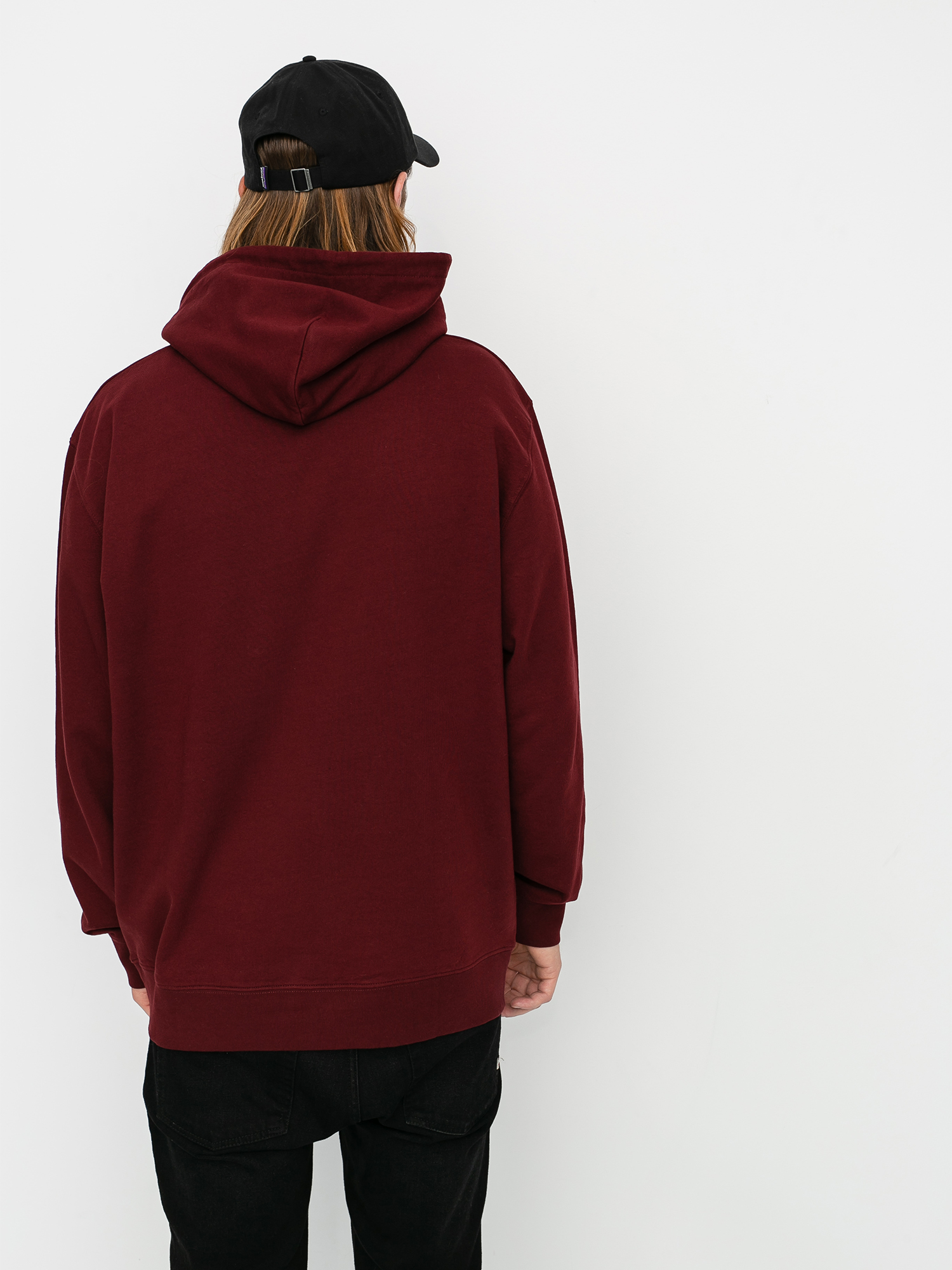 Bluza z kapturem Carhartt WIP University HD (bordeaux/white)