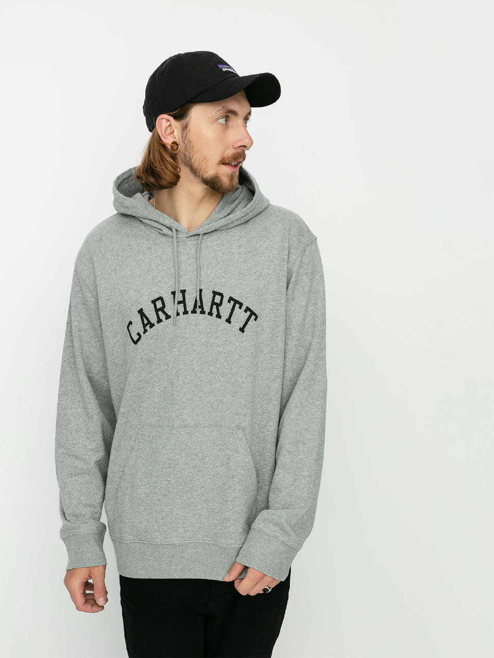 Bluza z kapturem Carhartt WIP University HD (grey heather/black)