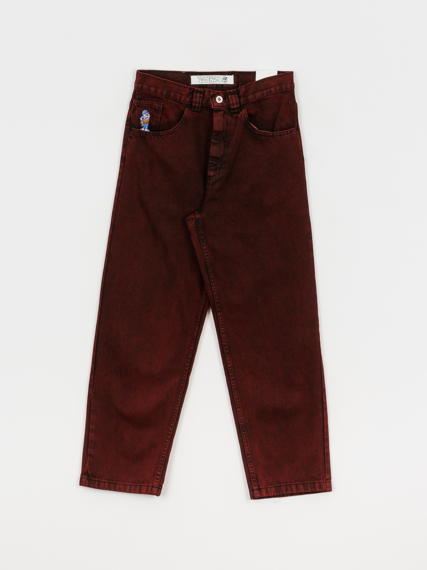 Spodnie Polar Skate 93 Denim (red black)