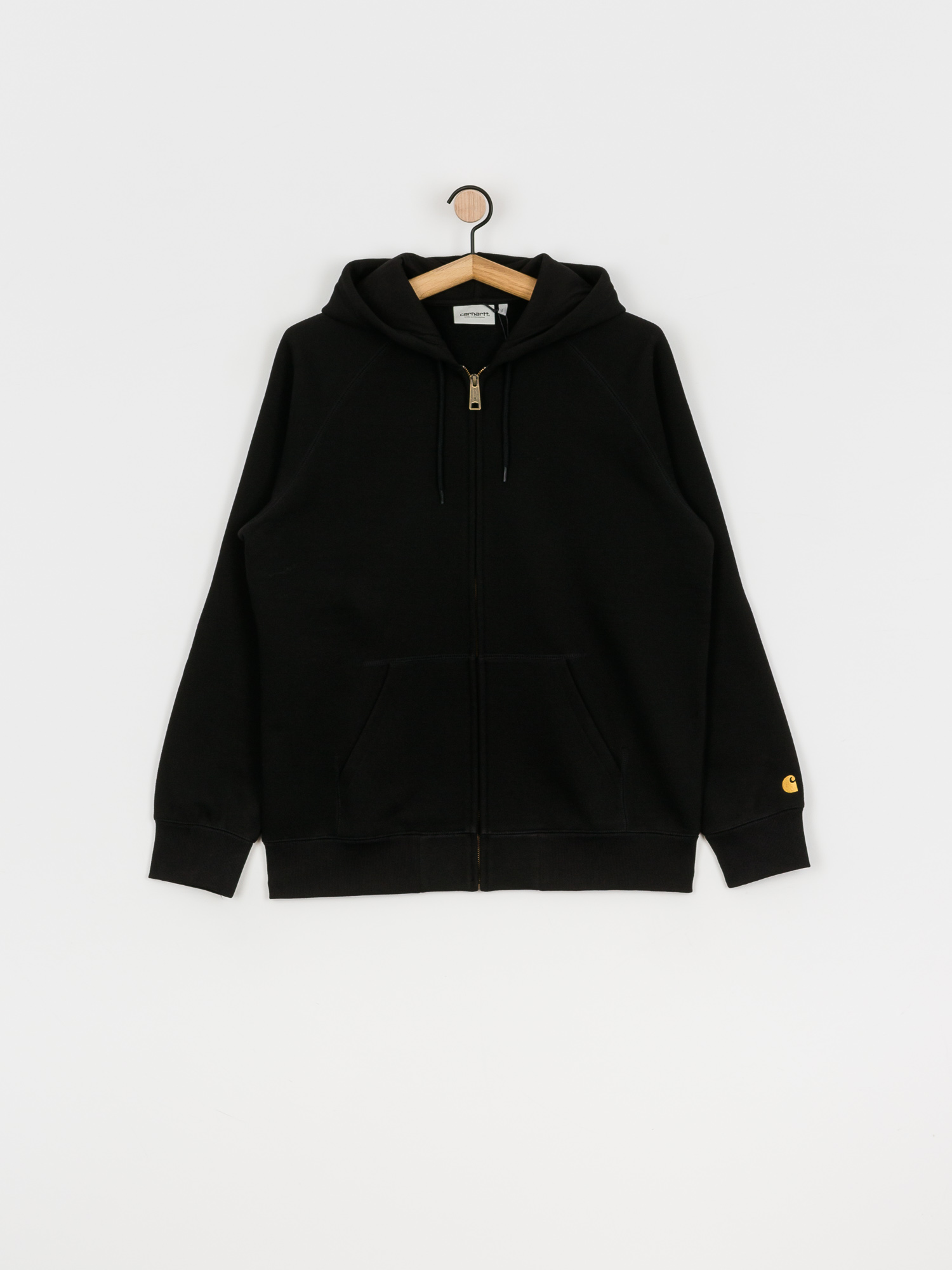 Bluza z kapturem Carhartt WIP Chase ZHD (black/gold)