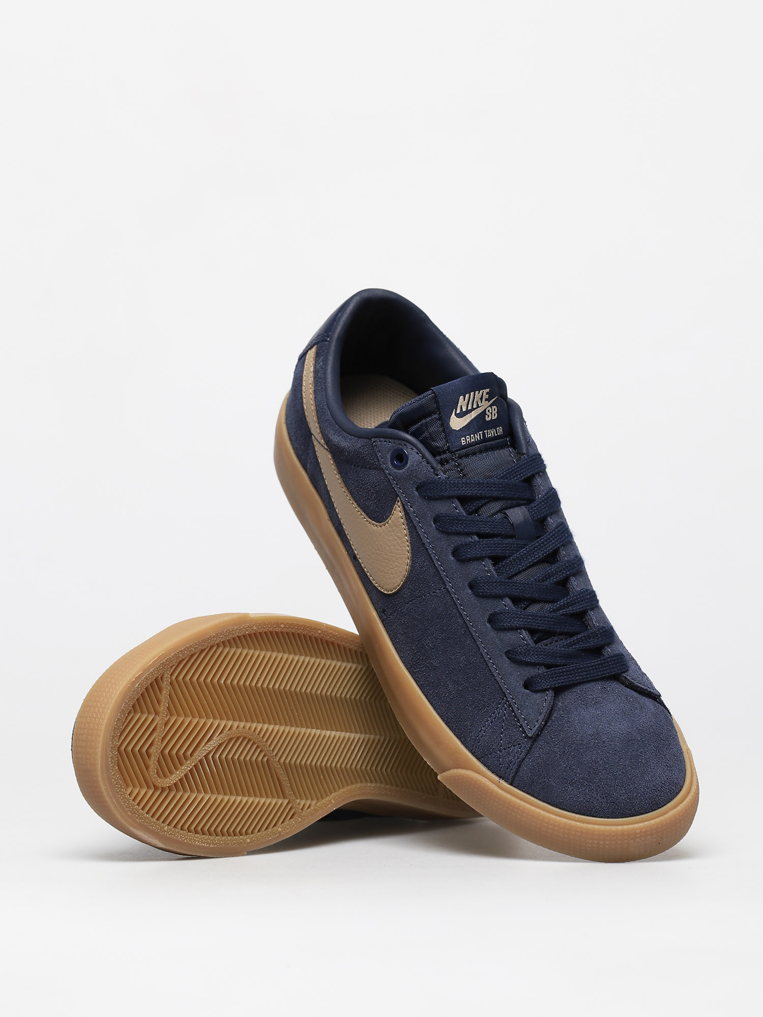 Buty Nike SB Blazer Low Gt (midnight navy/khaki gum light brown)