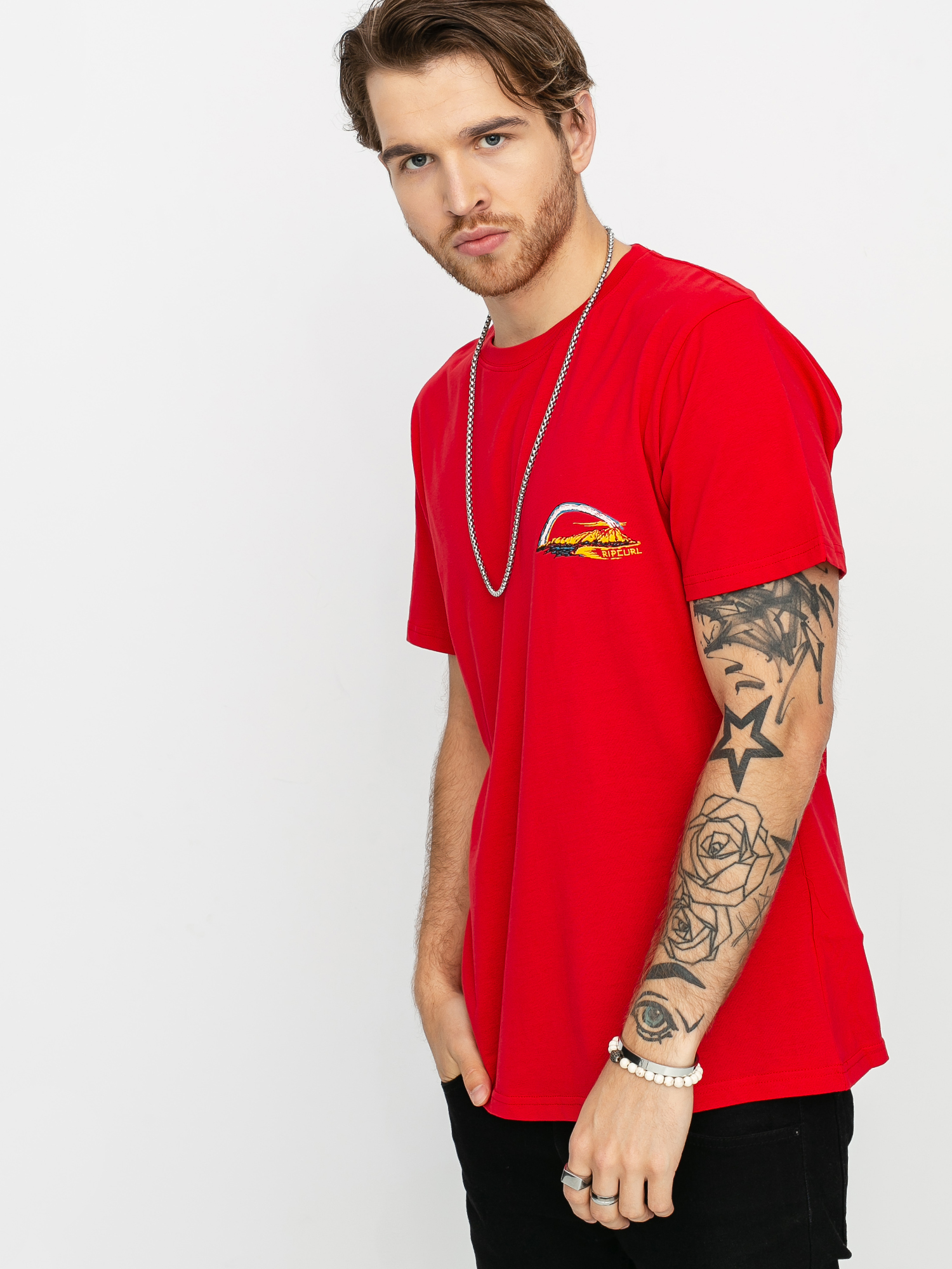 T-shirt Rip Curl Hawaiian Trip (bright red)