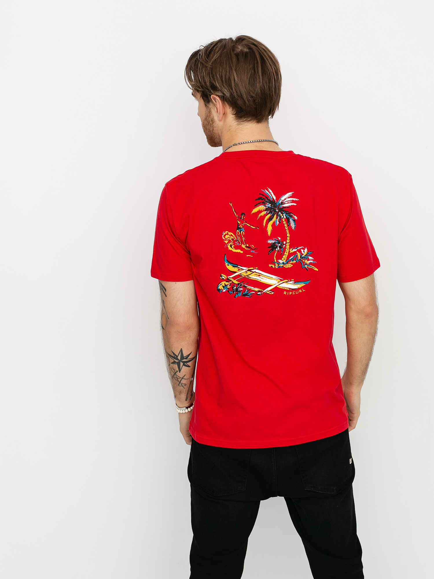 T-shirt Rip Curl Hawaiian Trip (bright red)