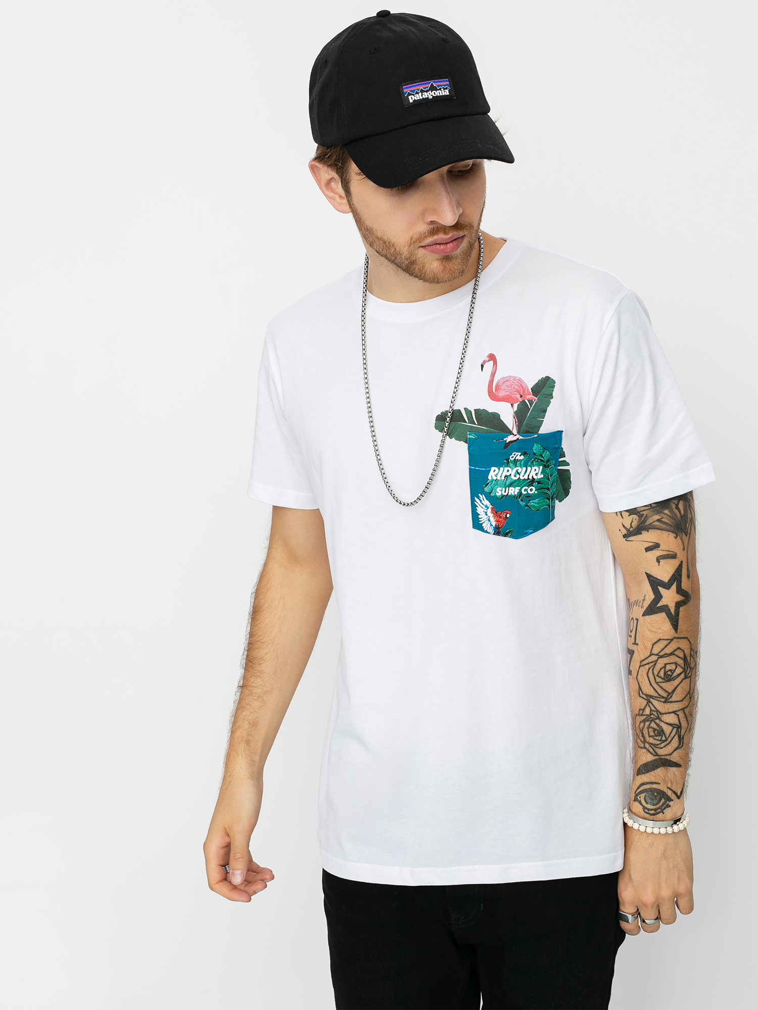 T-shirt Rip Curl In Da Pocket (optical white)