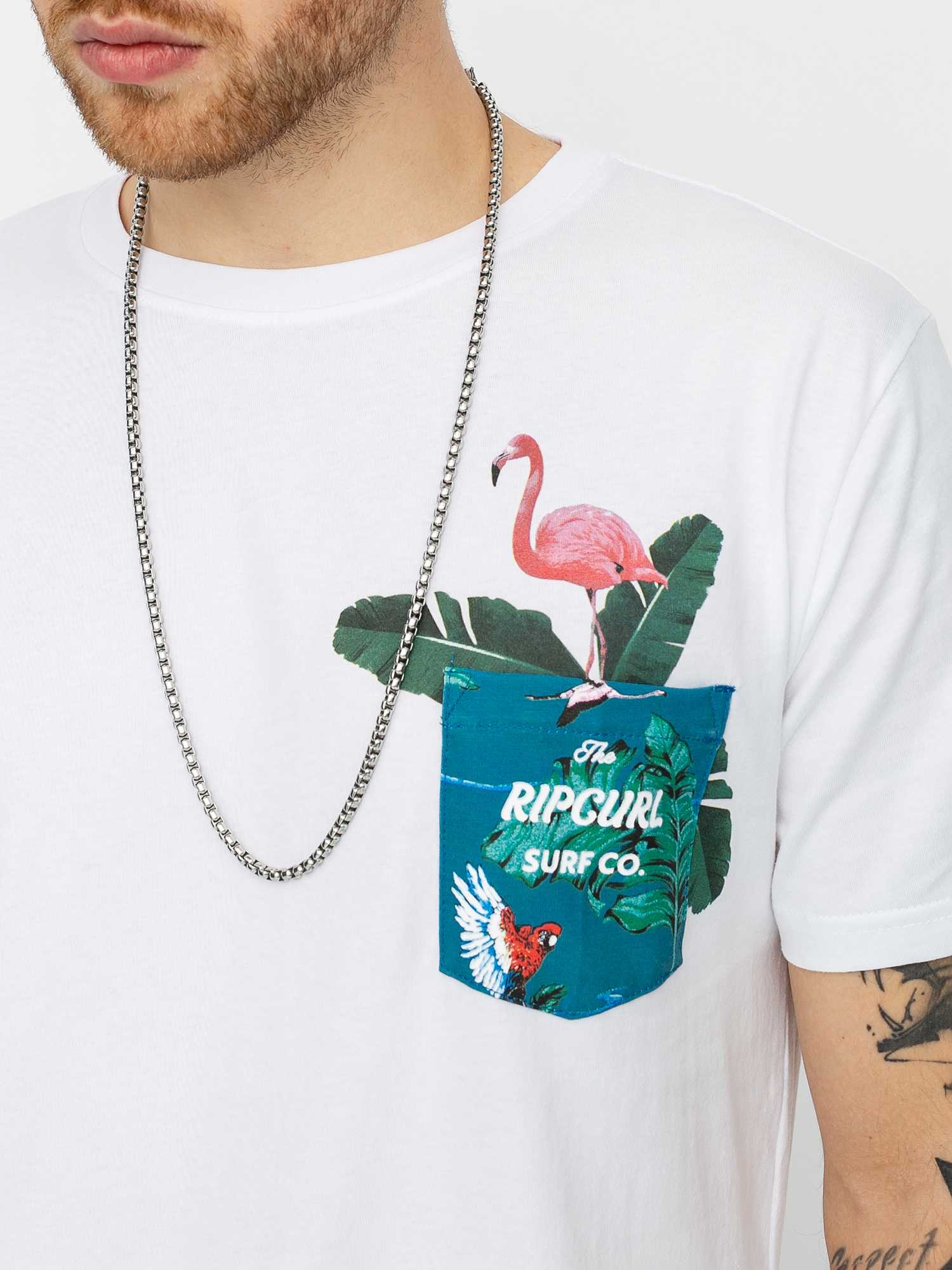 T-shirt Rip Curl In Da Pocket (optical white)