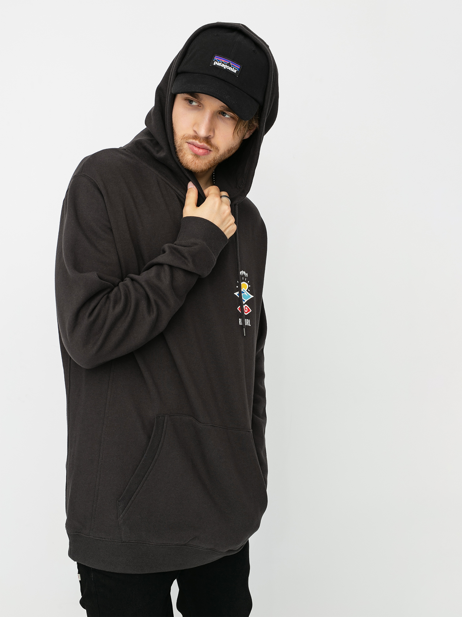 Bluza z kapturem Rip Curl Search Icon HD (washed black)