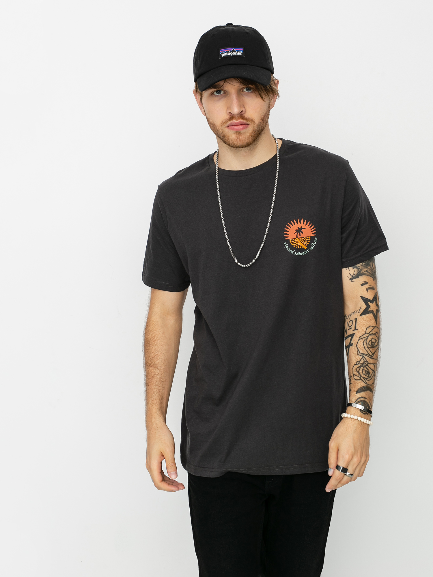 T-shirt Rip Curl Swc Distant (washed black)