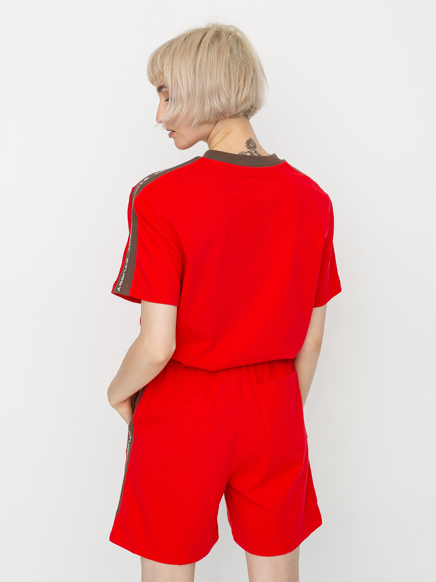 T-shirt Stussy Rib Logo Wmn (red)