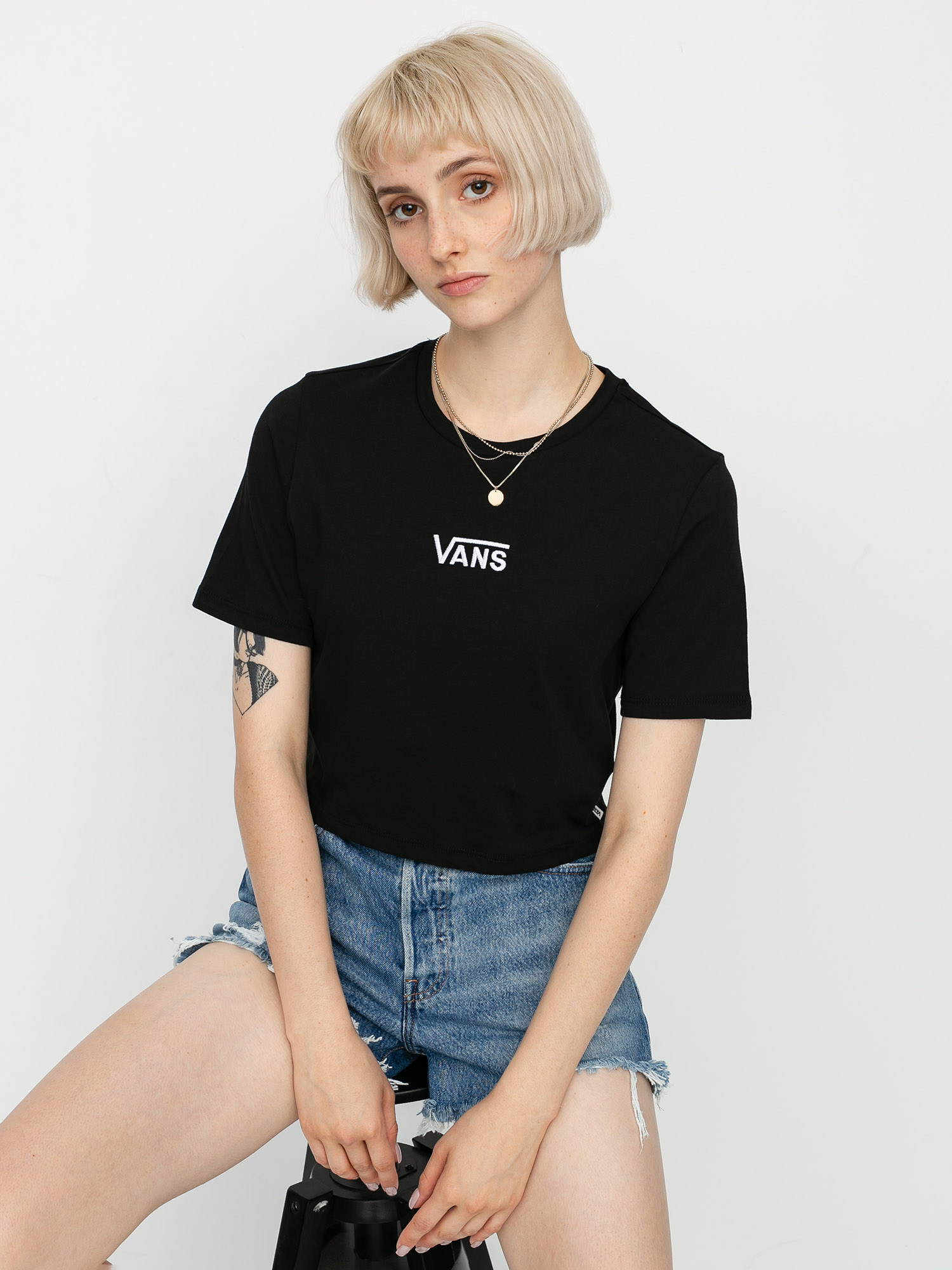 T-shirt Vans Flying V Crop Sport Wmn (black)