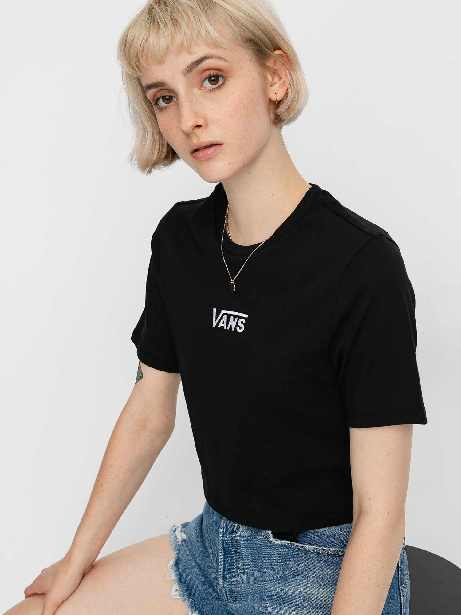 T-shirt Vans Flying V Crop Sport Wmn (black)