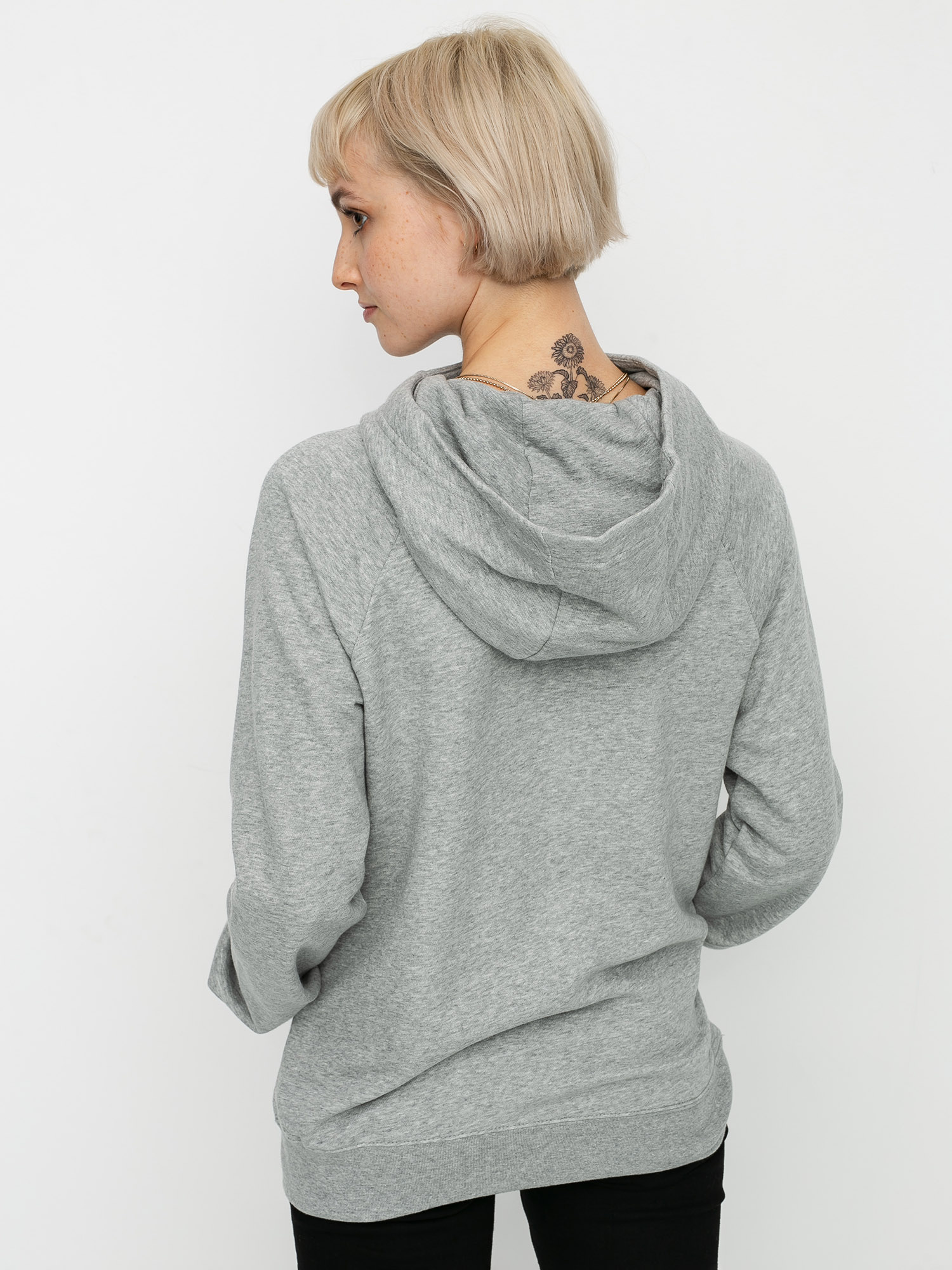Bluza z kapturem Nike Sportswear Essential HD Wmn (grey heather/white)