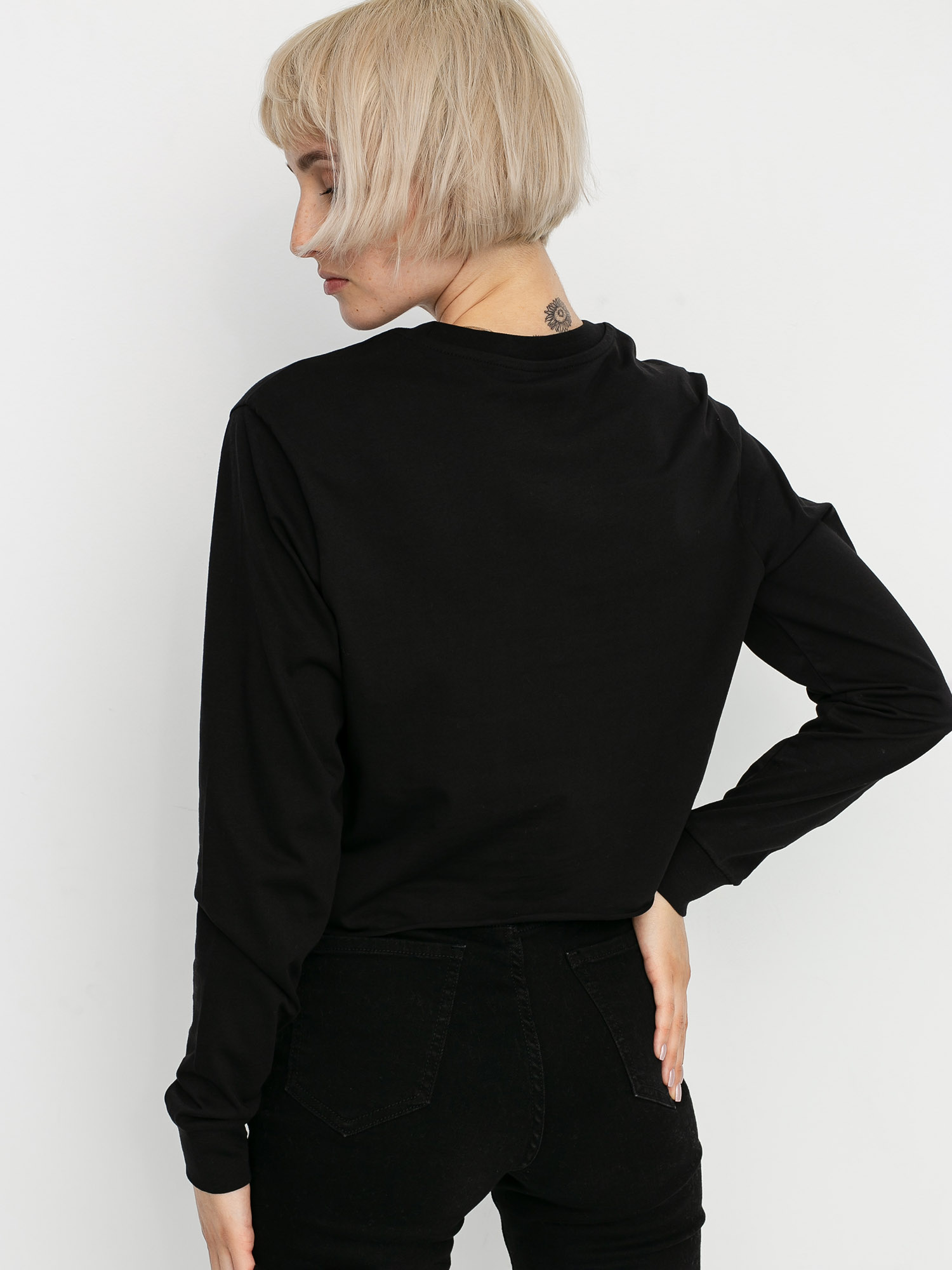 Longsleeve Vans Junior V Crop Wmn (black/white)