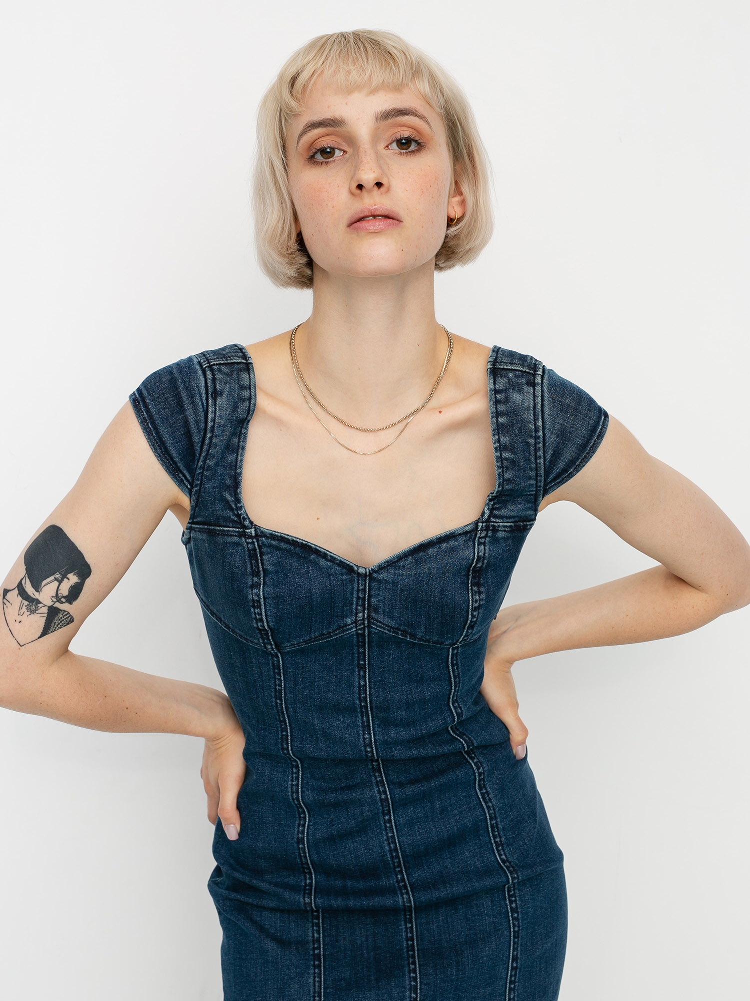 Sukienka Volcom Im Not Sweet Wmn (indigo ridge wash)