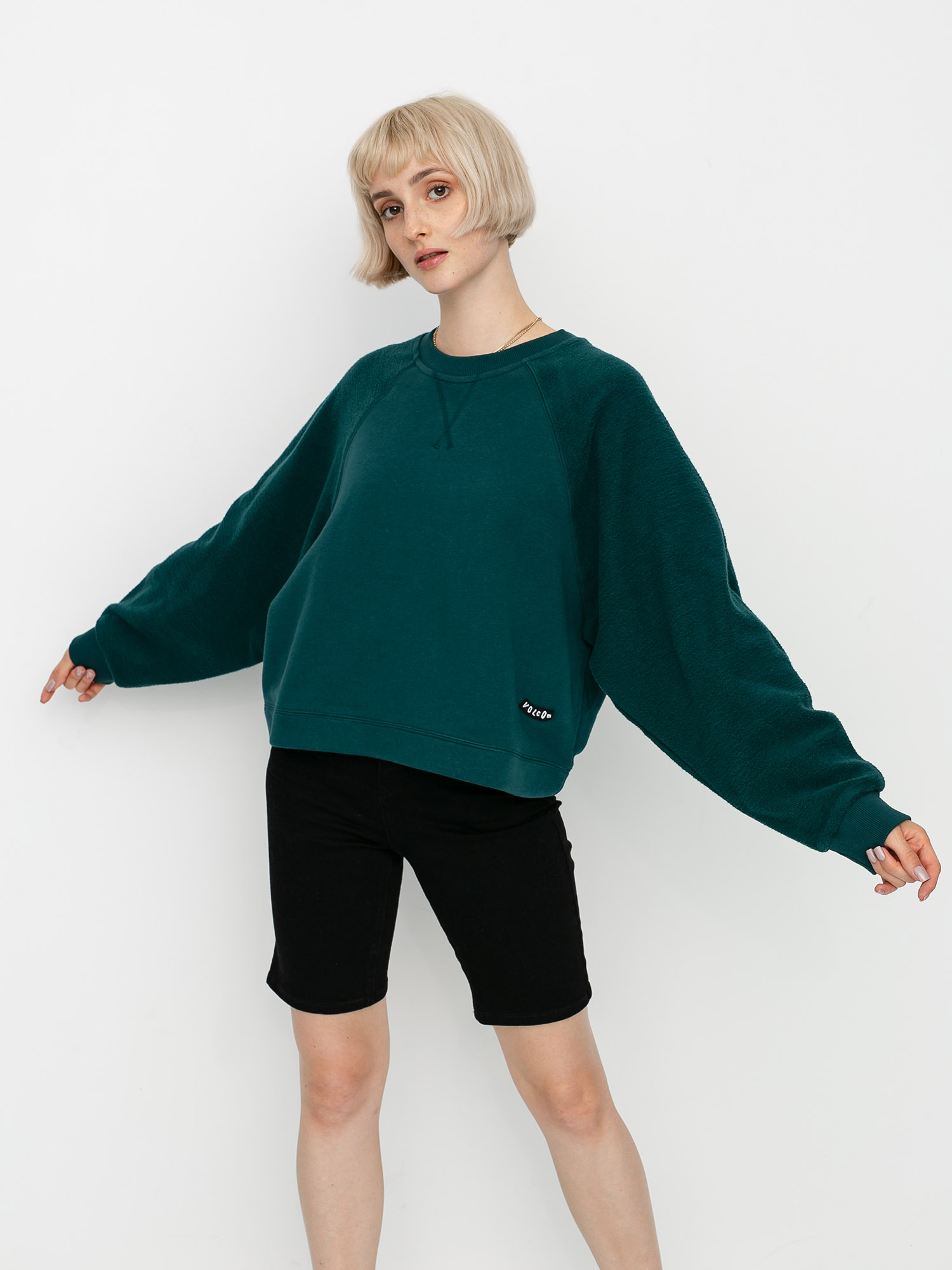 Bluza Volcom Brushism Fleece Wmn (emerald green)