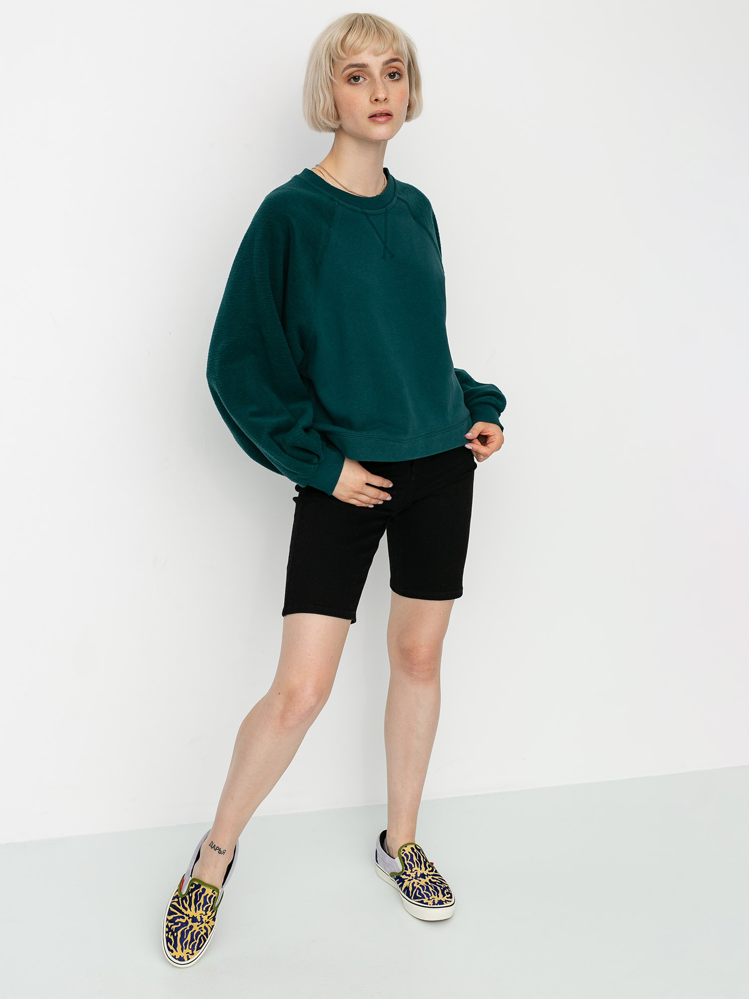 Bluza Volcom Brushism Fleece Wmn (emerald green)