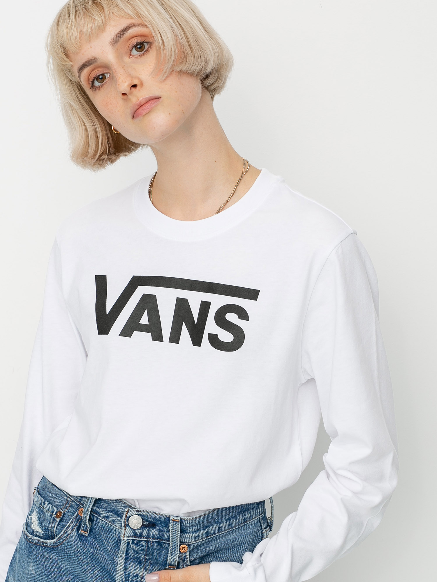 Longsleeve Vans Flying V Classic Wmn (white)