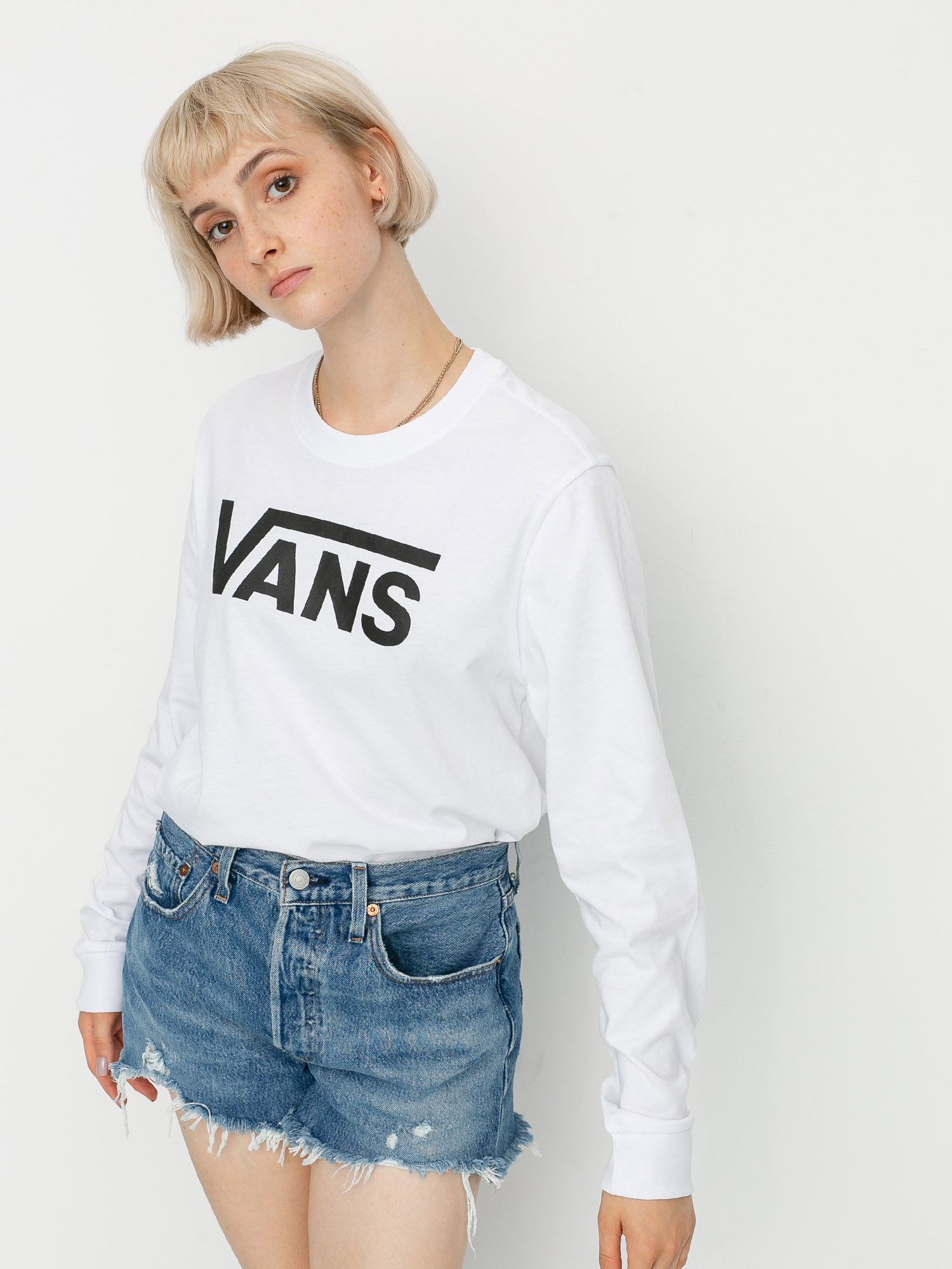 Longsleeve Vans Flying V Classic Wmn (white)