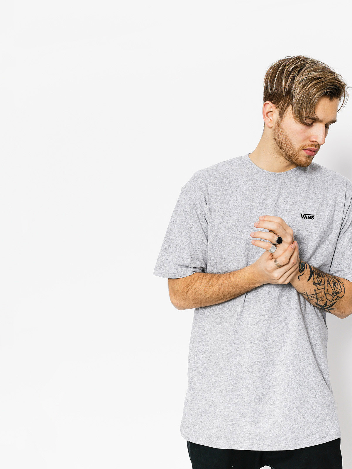 T-shirt Vans Left Chest Logo (athletic/heather)