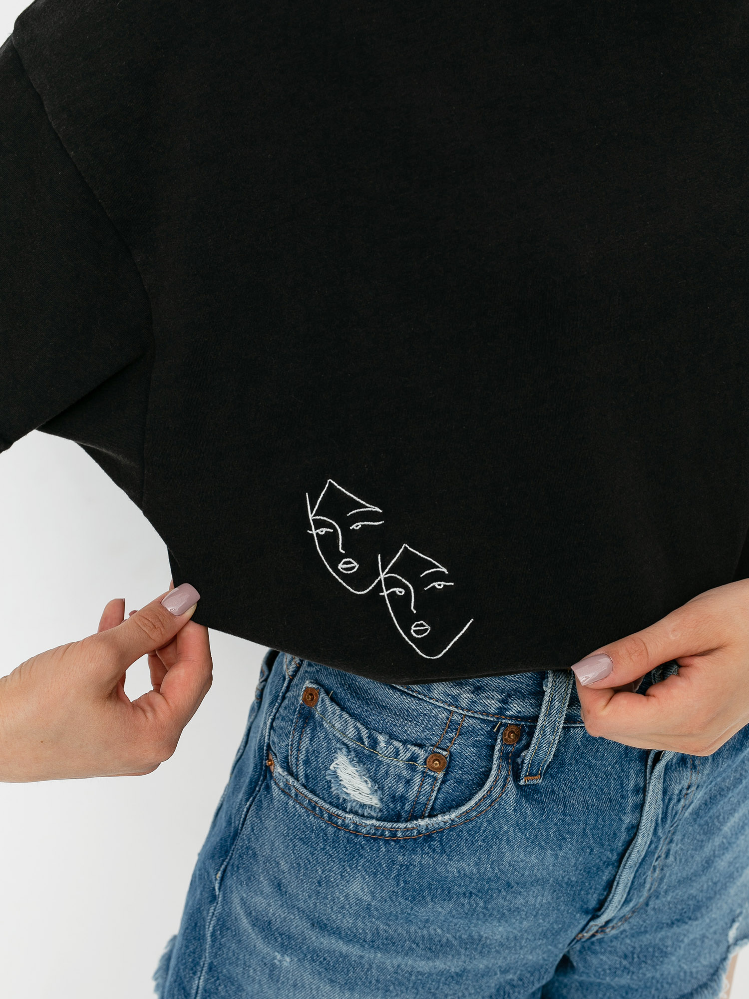 T-shirt RVCA Au Revoir Wmn (washed black)
