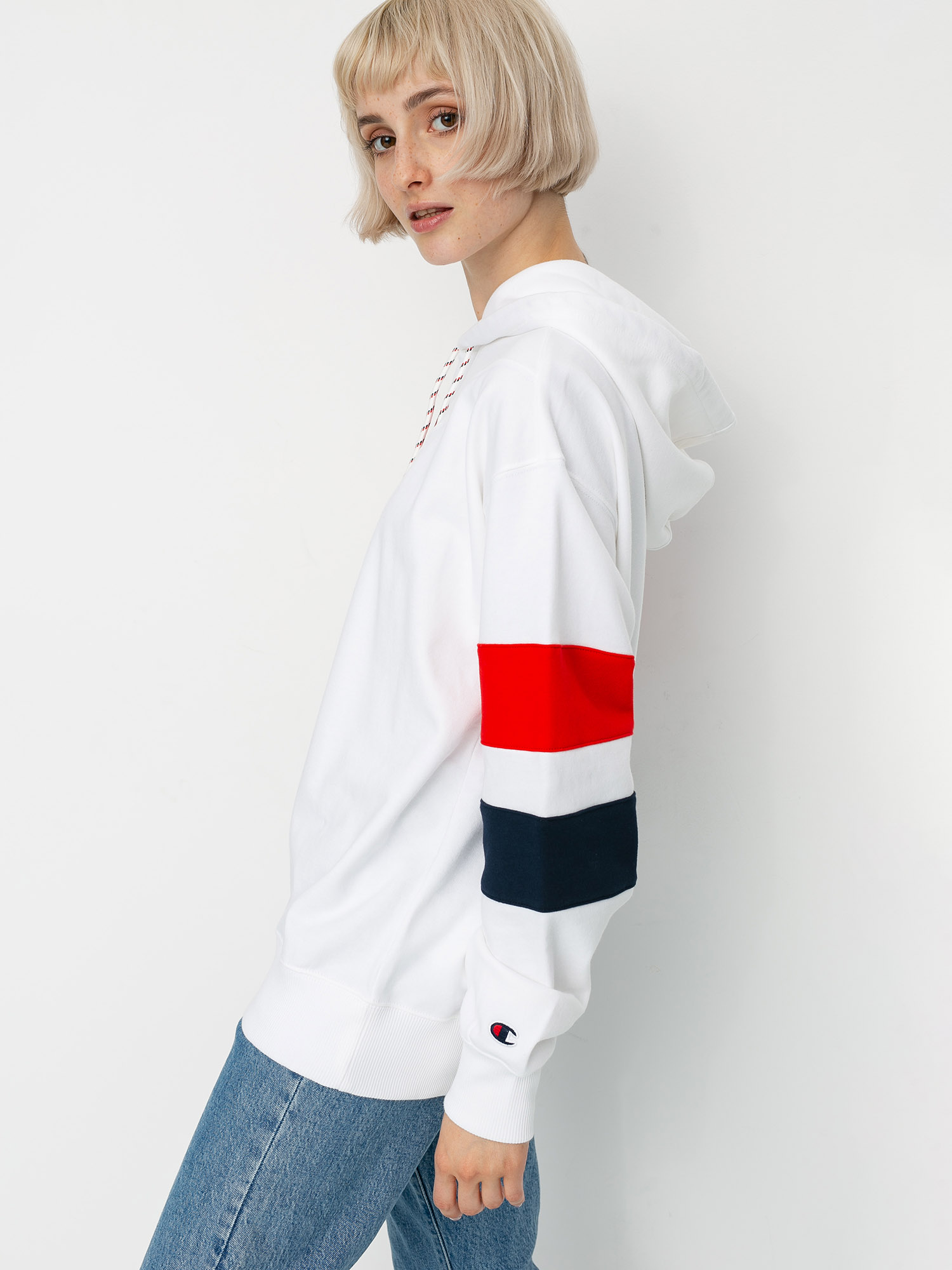 Bluza z kapturem Champion Sweatshirt HD 112758 Wmn (wht)