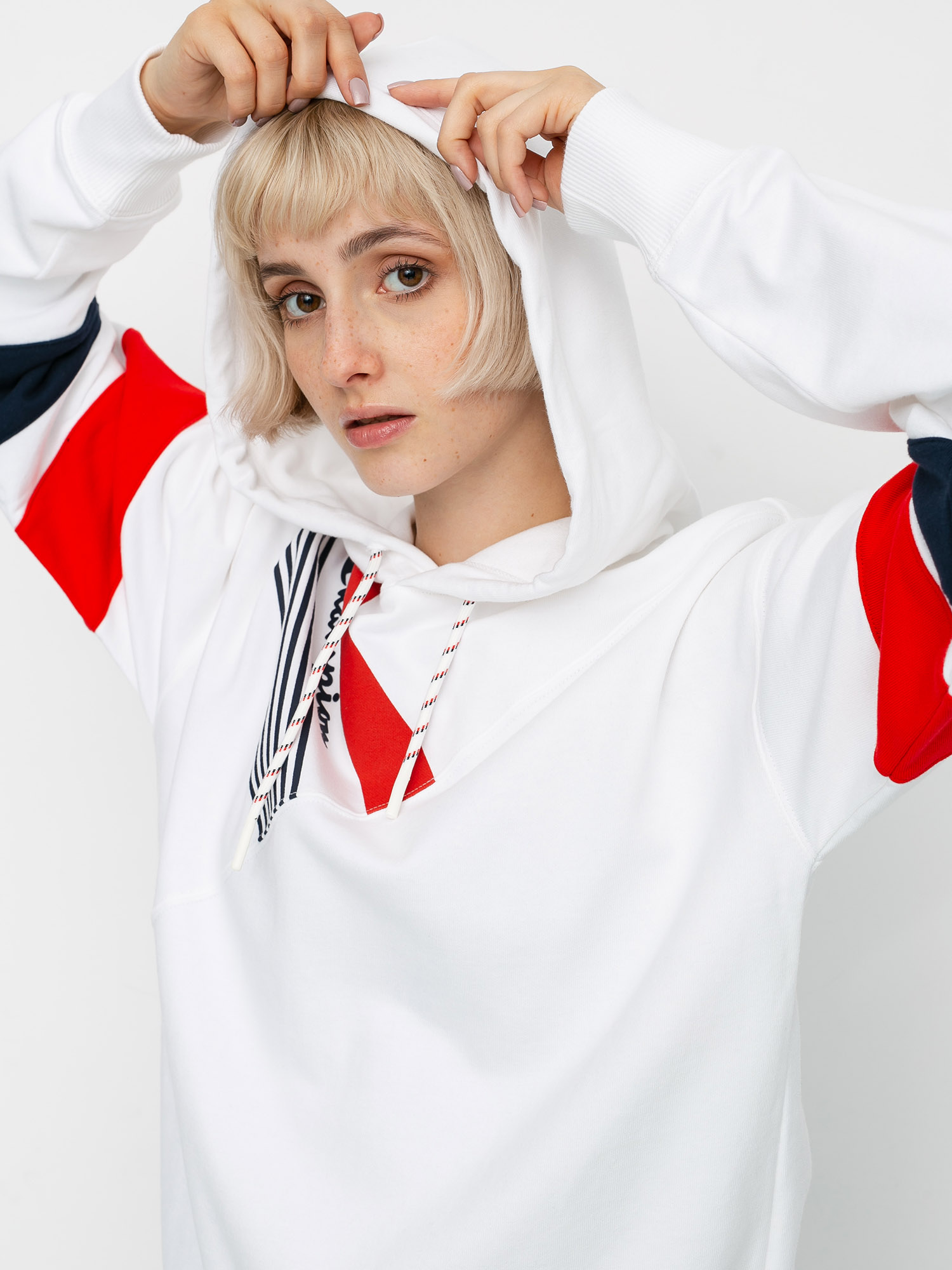 Bluza z kapturem Champion Sweatshirt HD 112758 Wmn (wht)