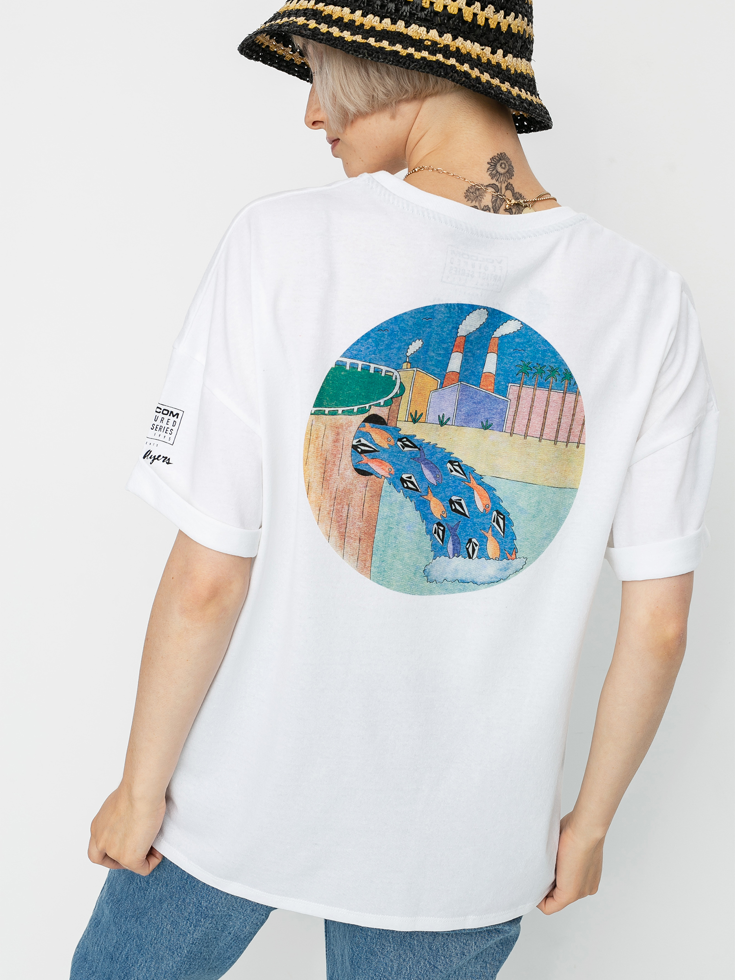 T-shirt Volcom P. C. Ayers Fa Wmn (white flash)