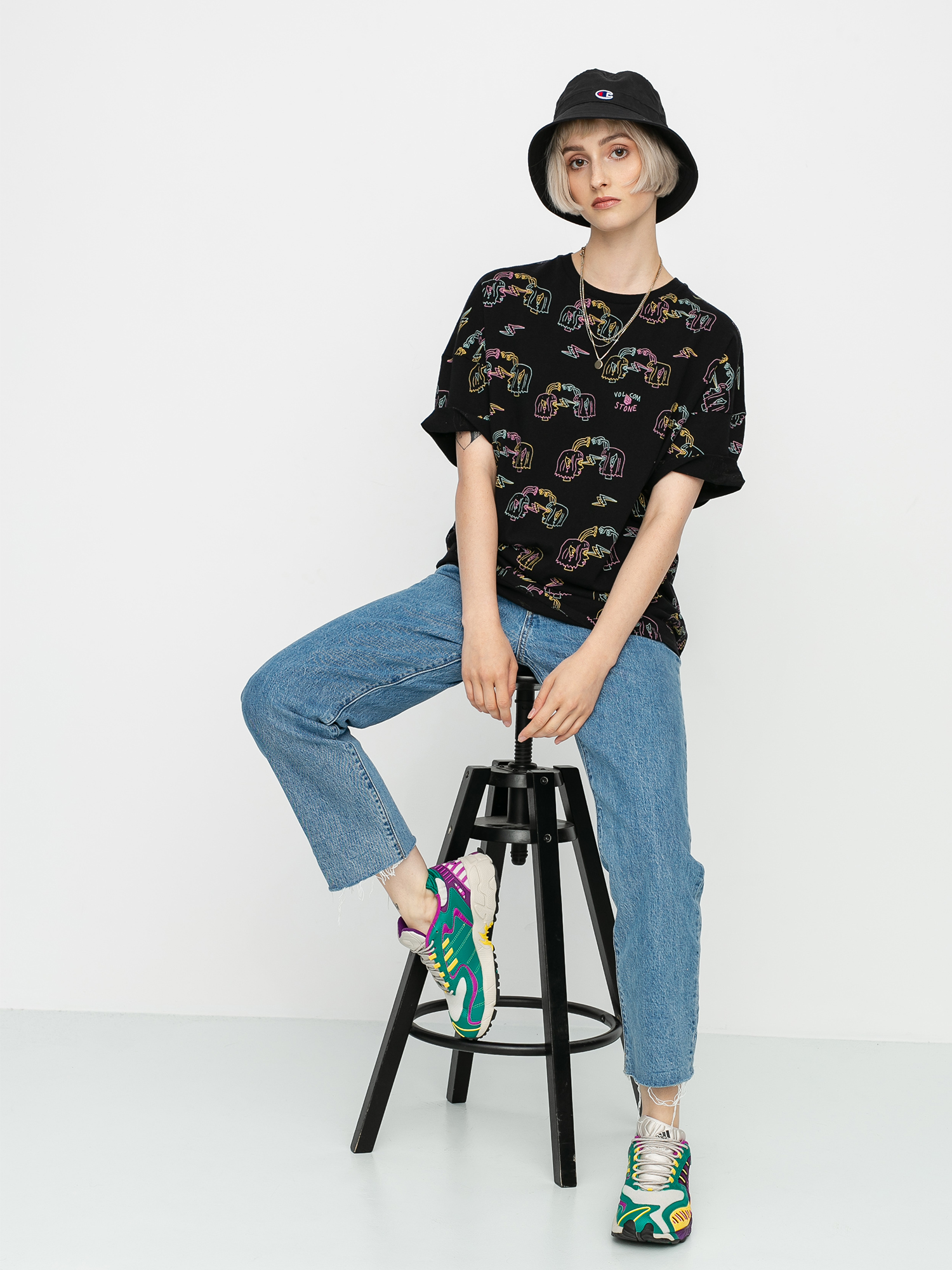 T-shirt Volcom Ozzy Alien Wmn (black)