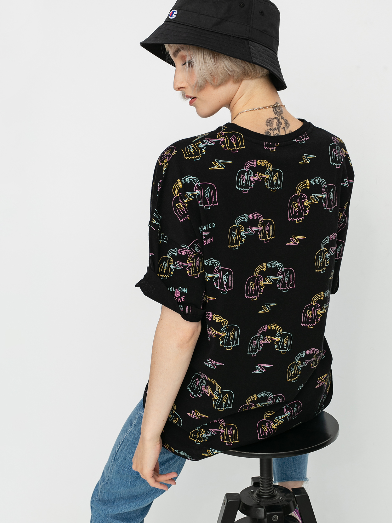 T-shirt Volcom Ozzy Alien Wmn (black)