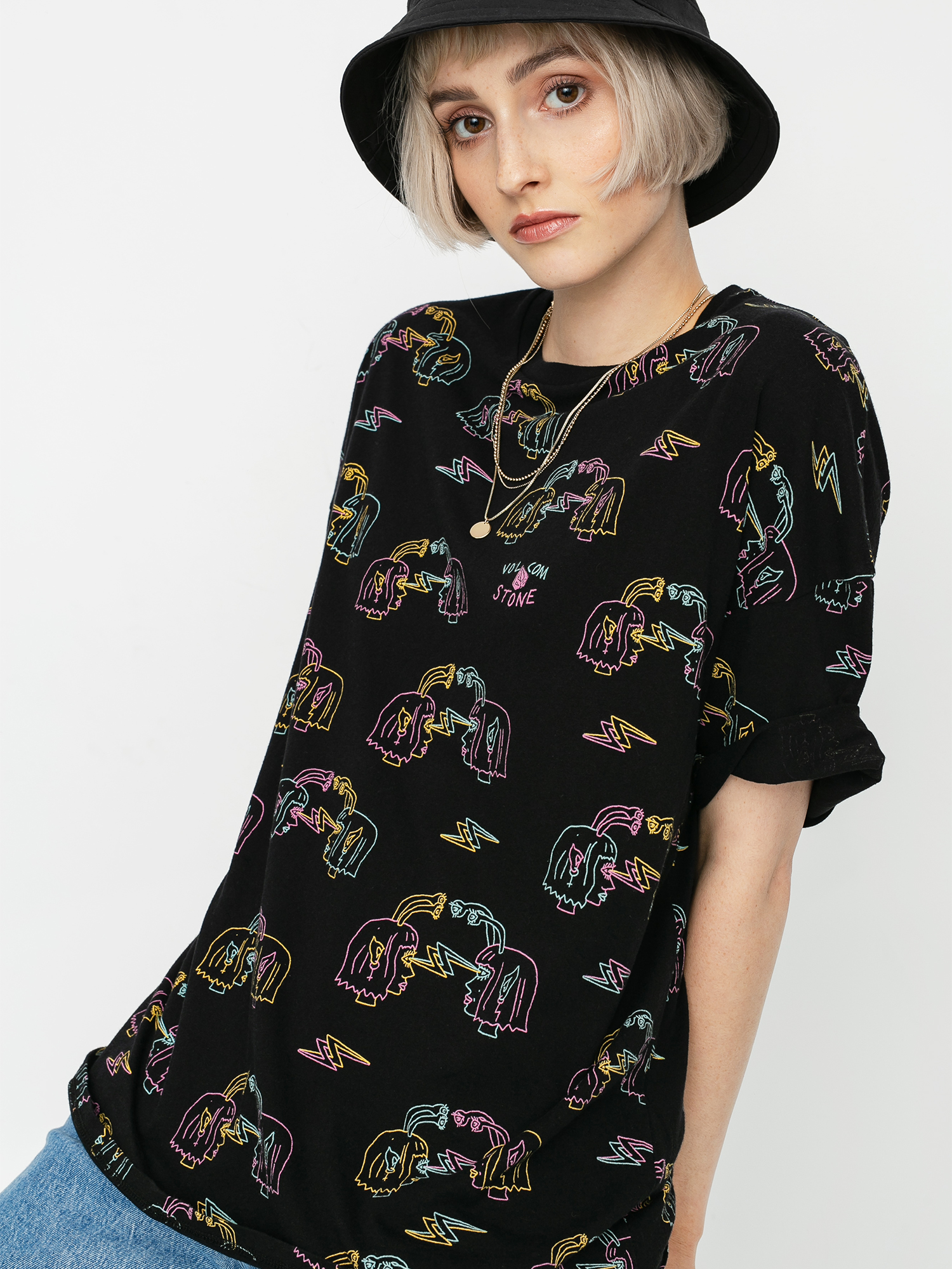 T-shirt Volcom Ozzy Alien Wmn (black)